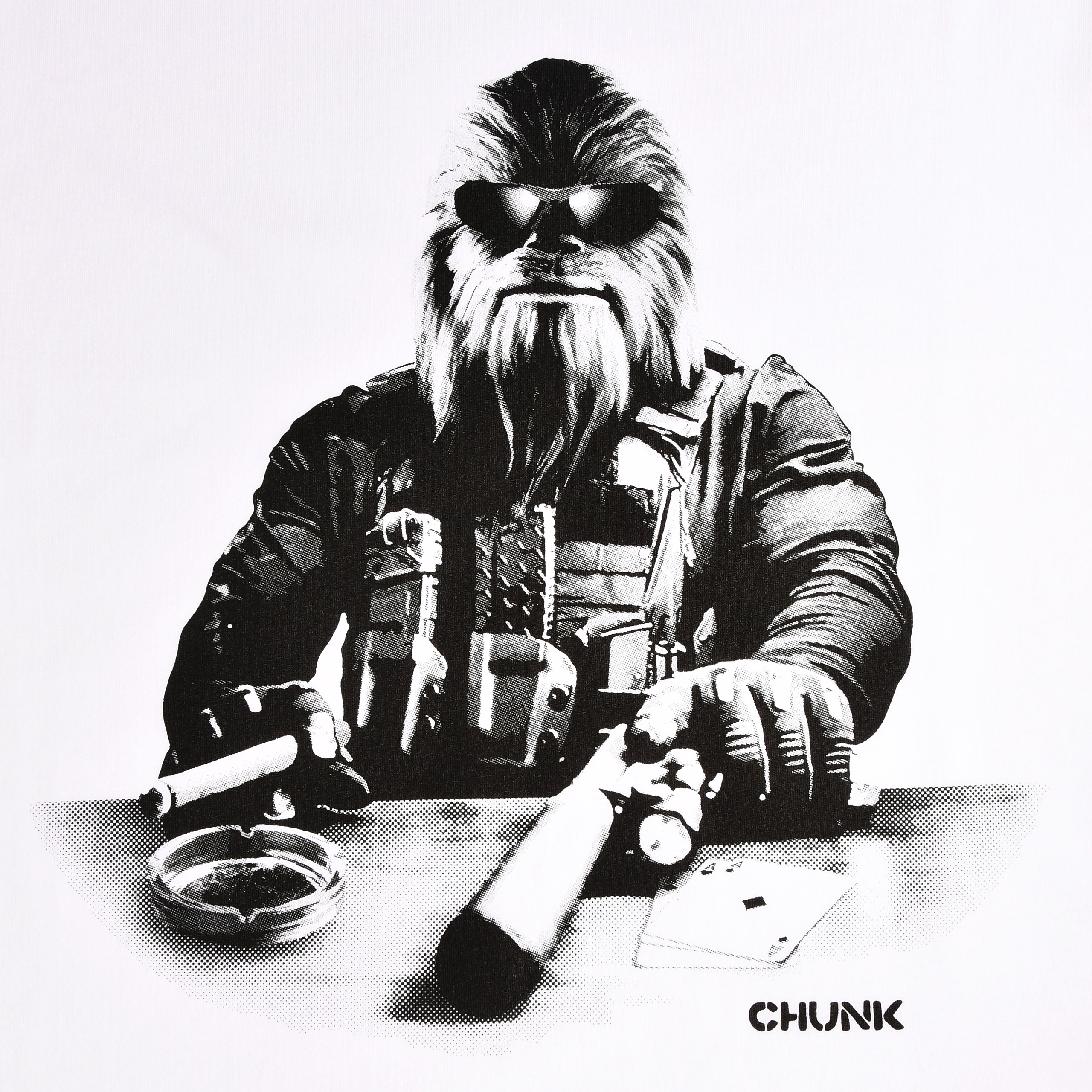 Chewie Agent T-Shirt für Star Wars Fans weiß