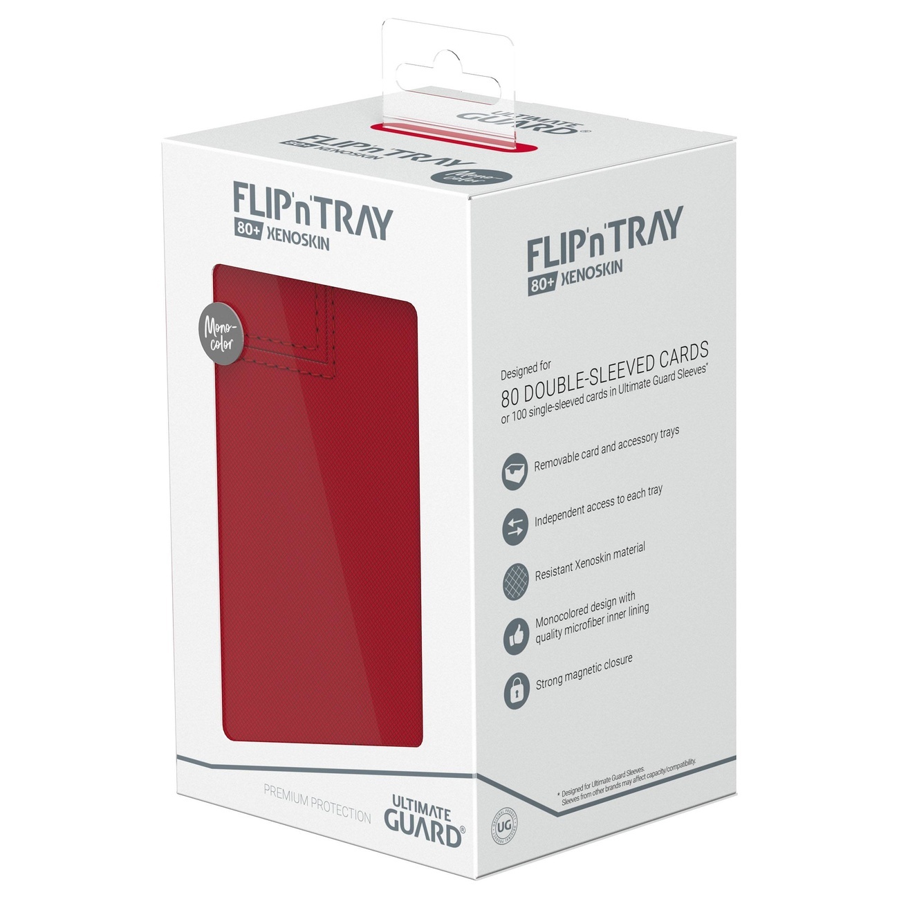 Ultimate Guard Flip'n'Tray 80+ Xenoskin - Red