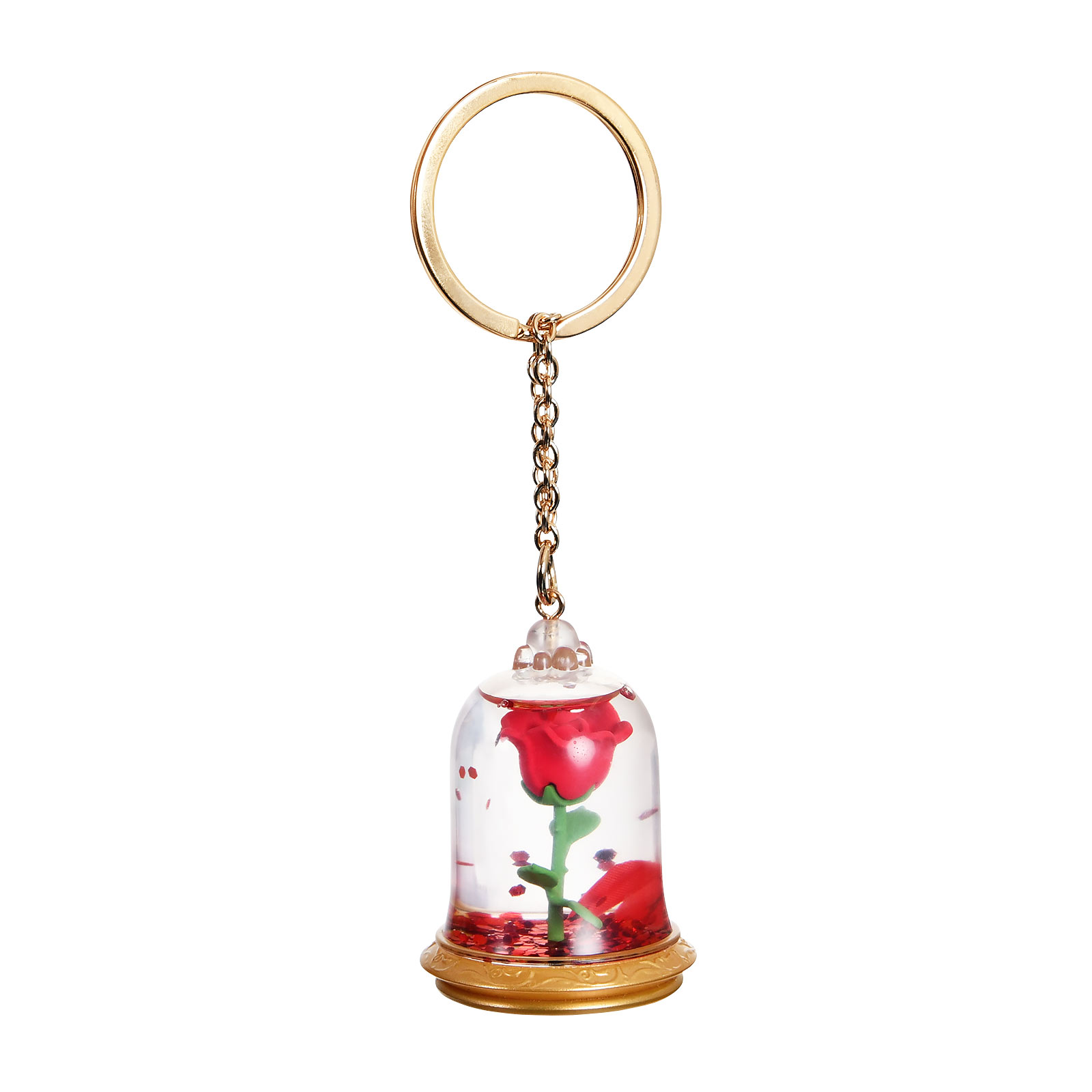 Beauty and the Beast - Enchanted Rose Keychain