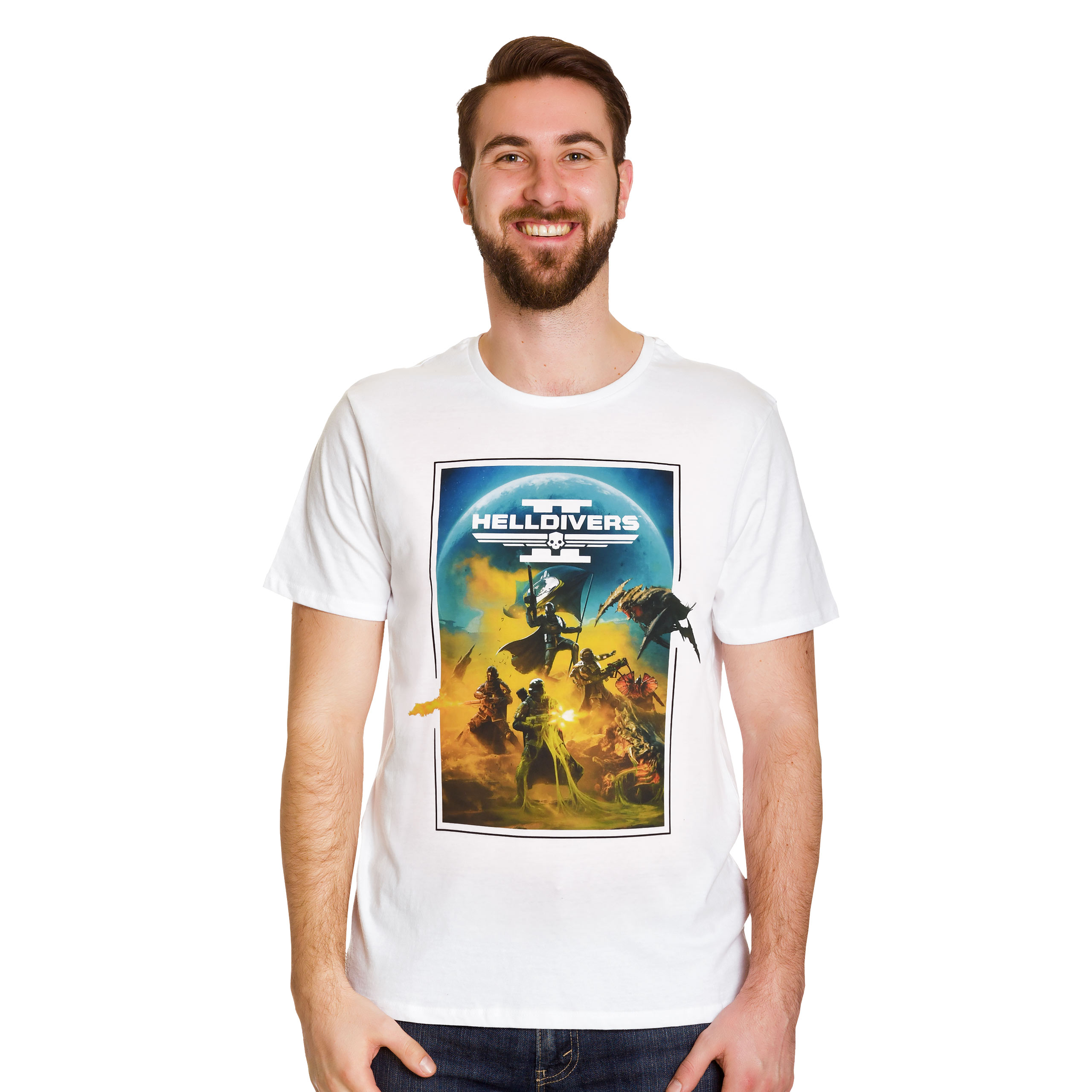 Helldivers 2 - Camiseta Key Art blanca