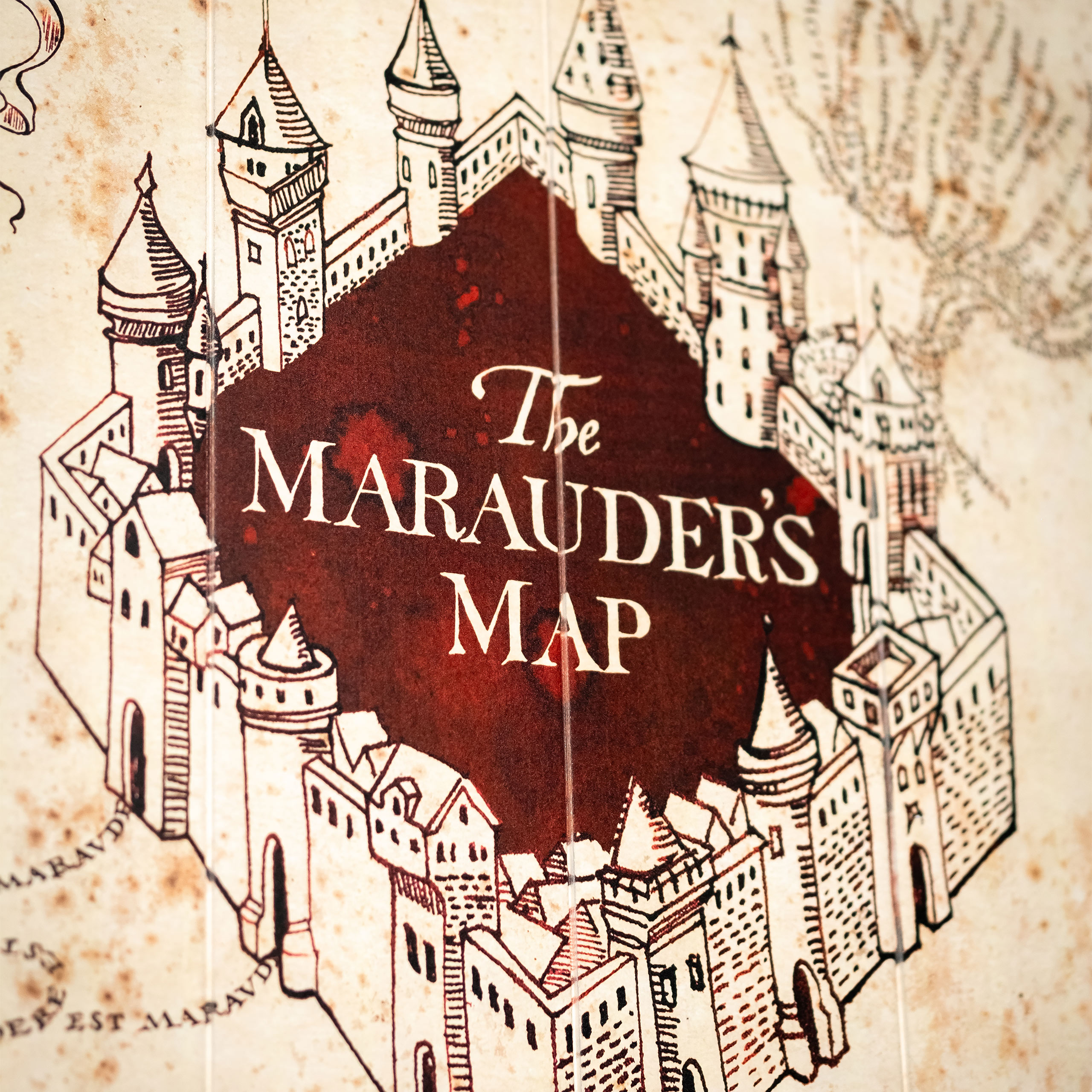 Harry Potter - Carte des Maraudeurs Art Mural en Bois