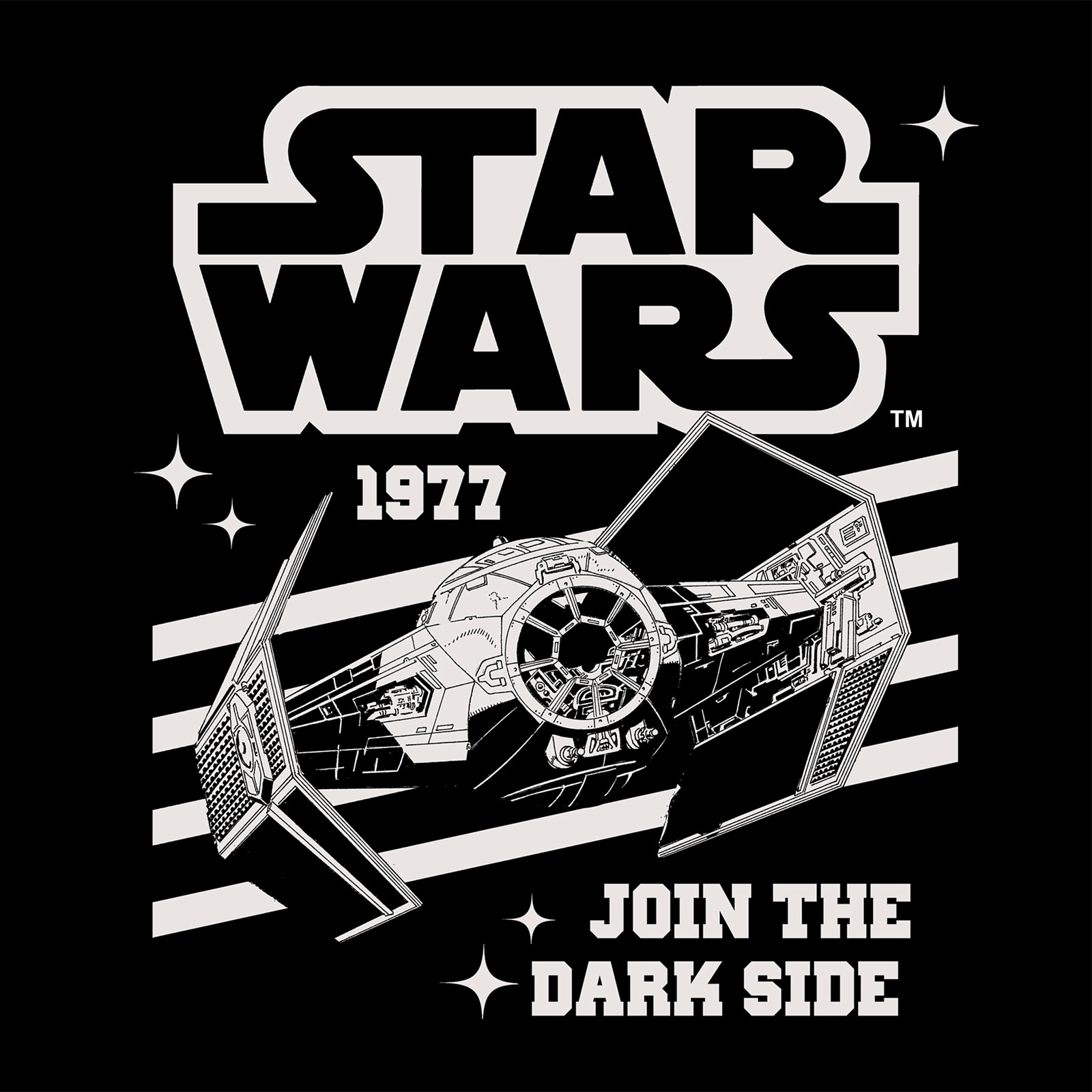 Star Wars - T-shirt Chasseur TIE noir