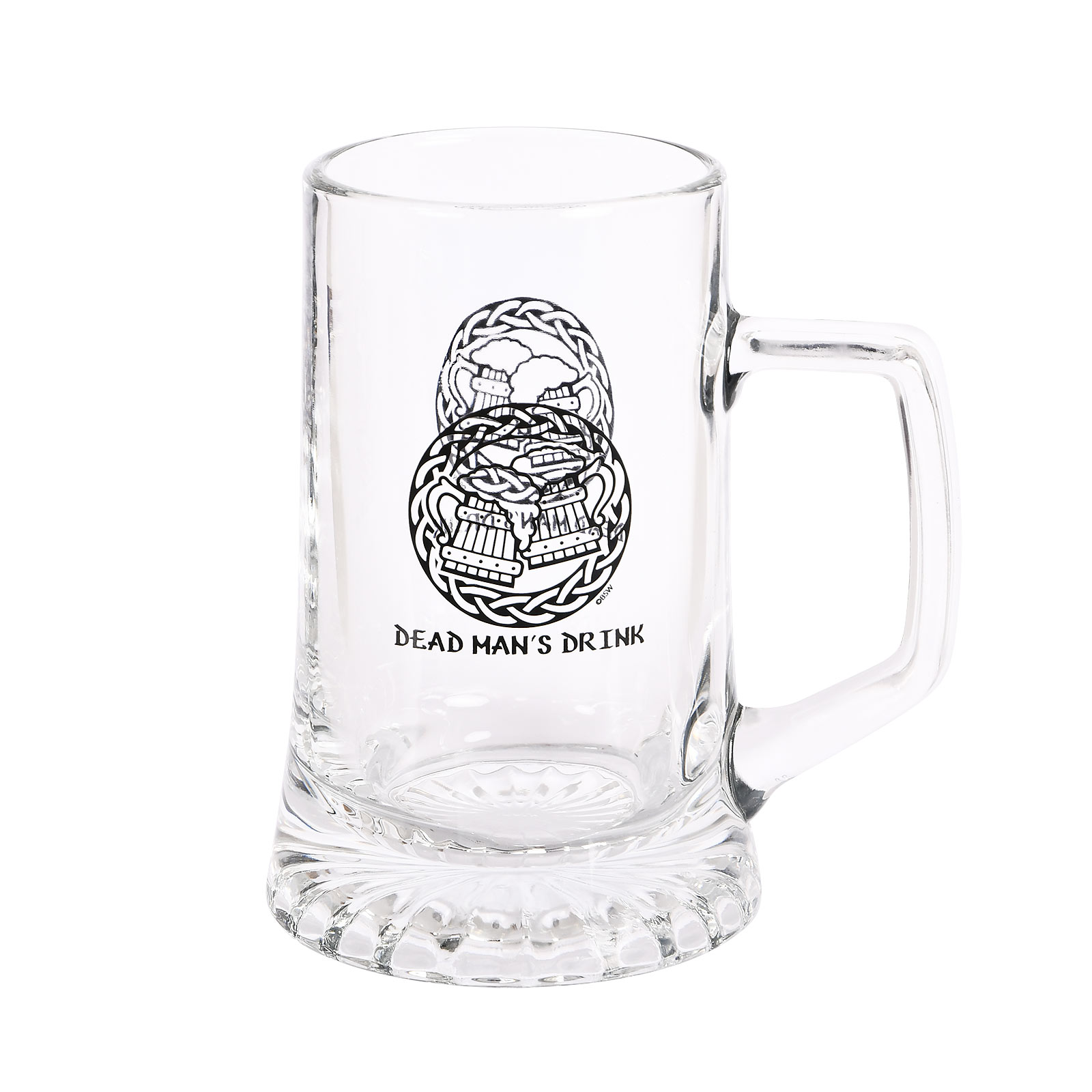Skyrim - Chope en verre avec le logo Dead Man's Drink