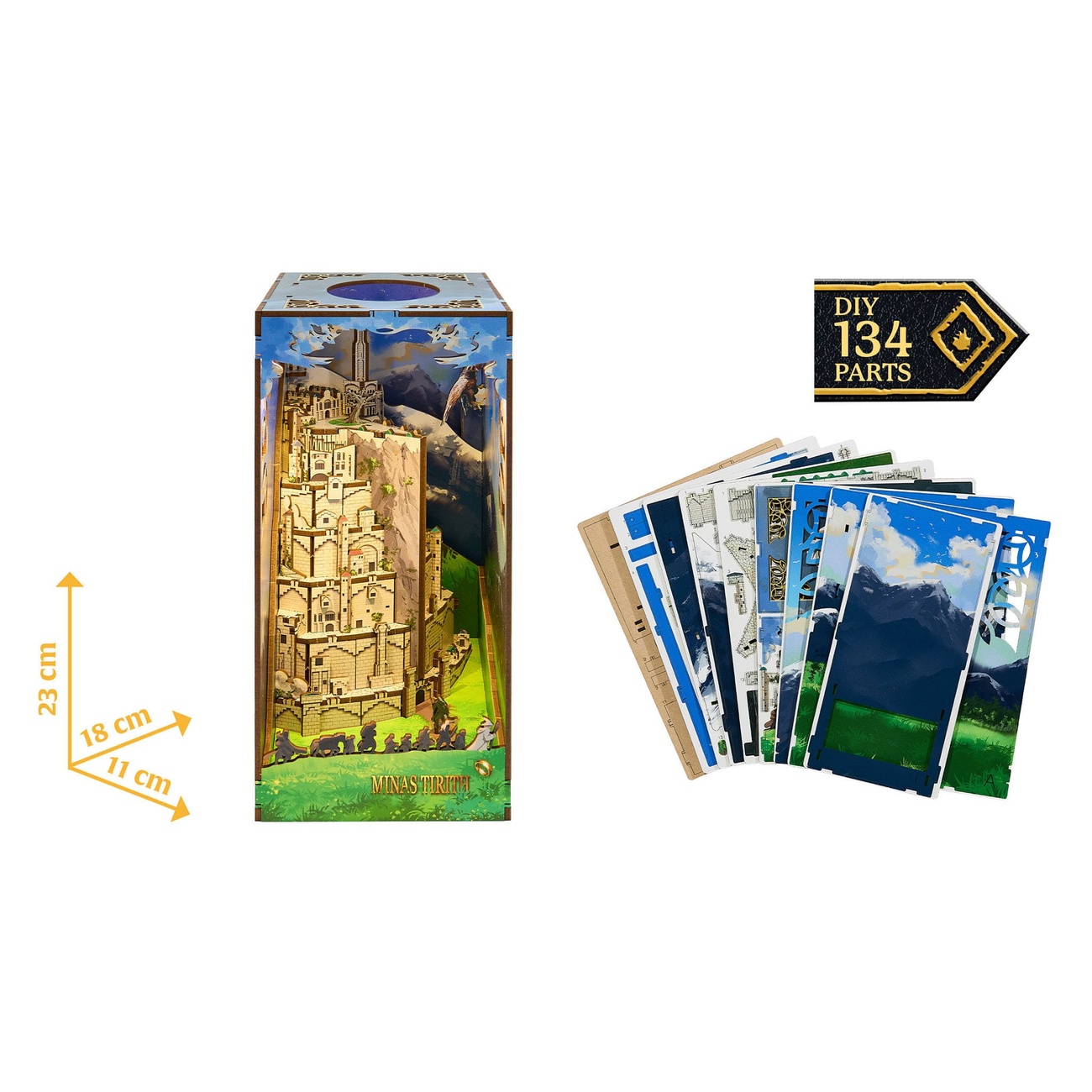 Der Herr der Ringe Tiny Adventures Book Nook Mini-Diorama Minas Tirith 23 cm