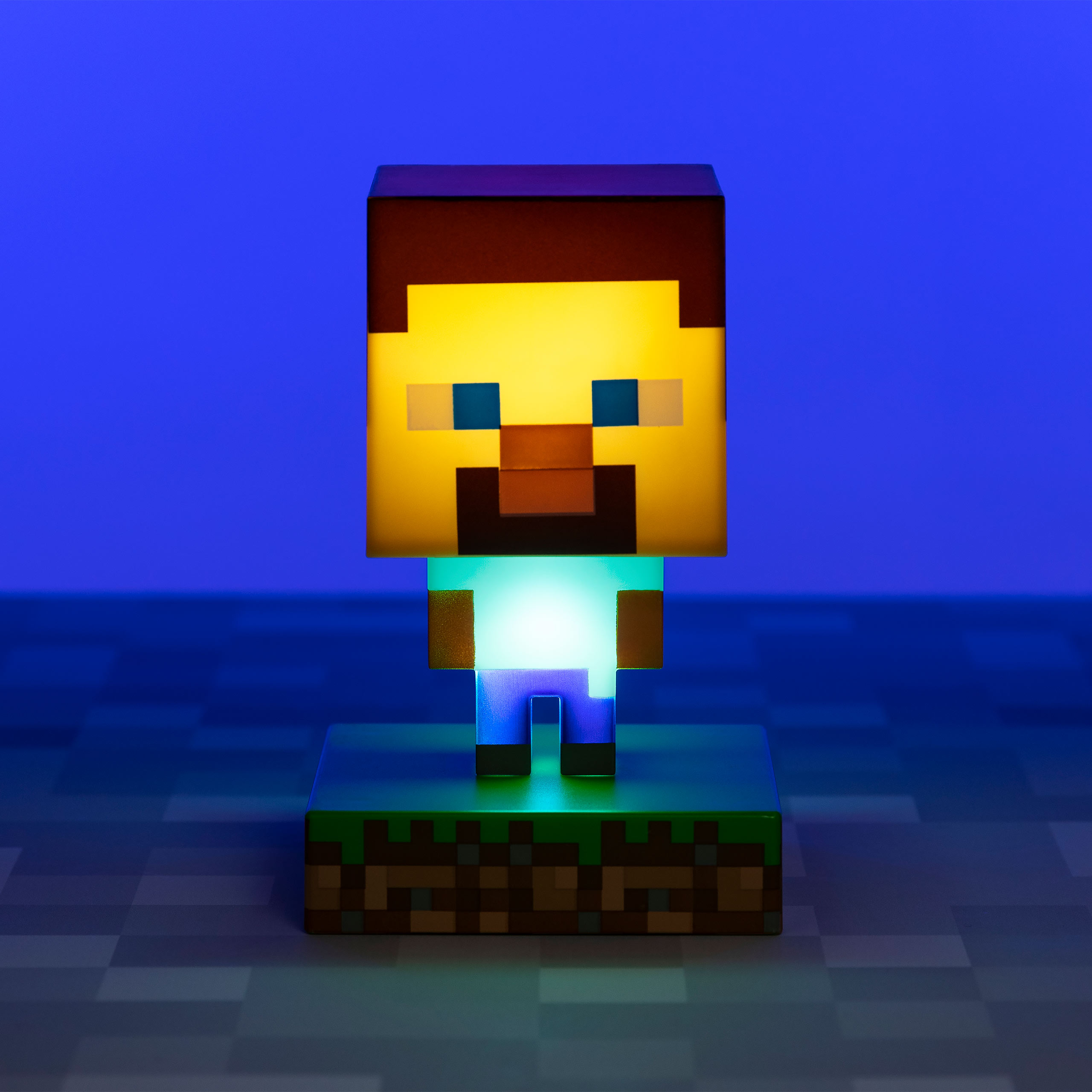 Minecraft - Lámpara de Mesa 3D Steve Icons