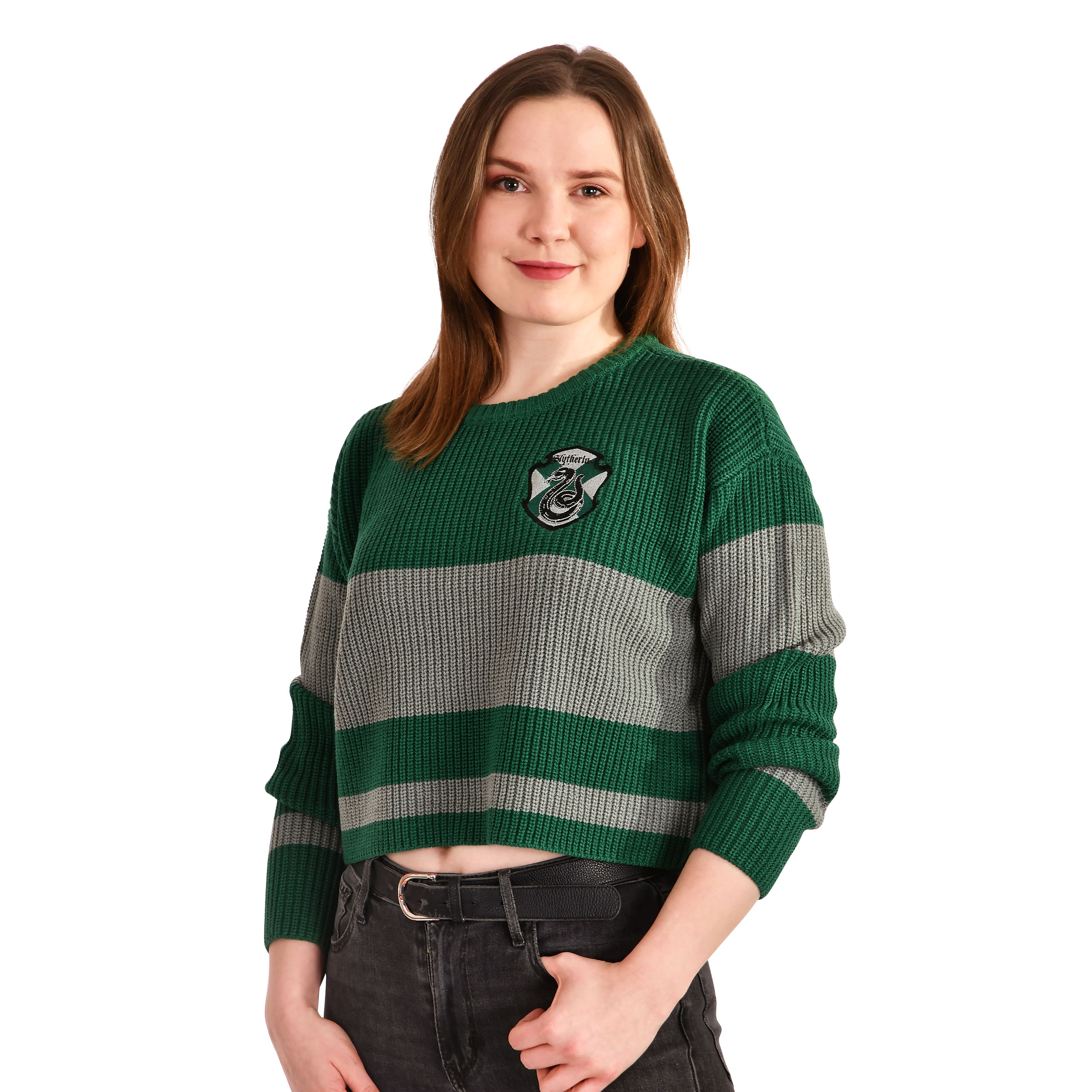 Harry Potter - Slytherin Crop Sweater Damen