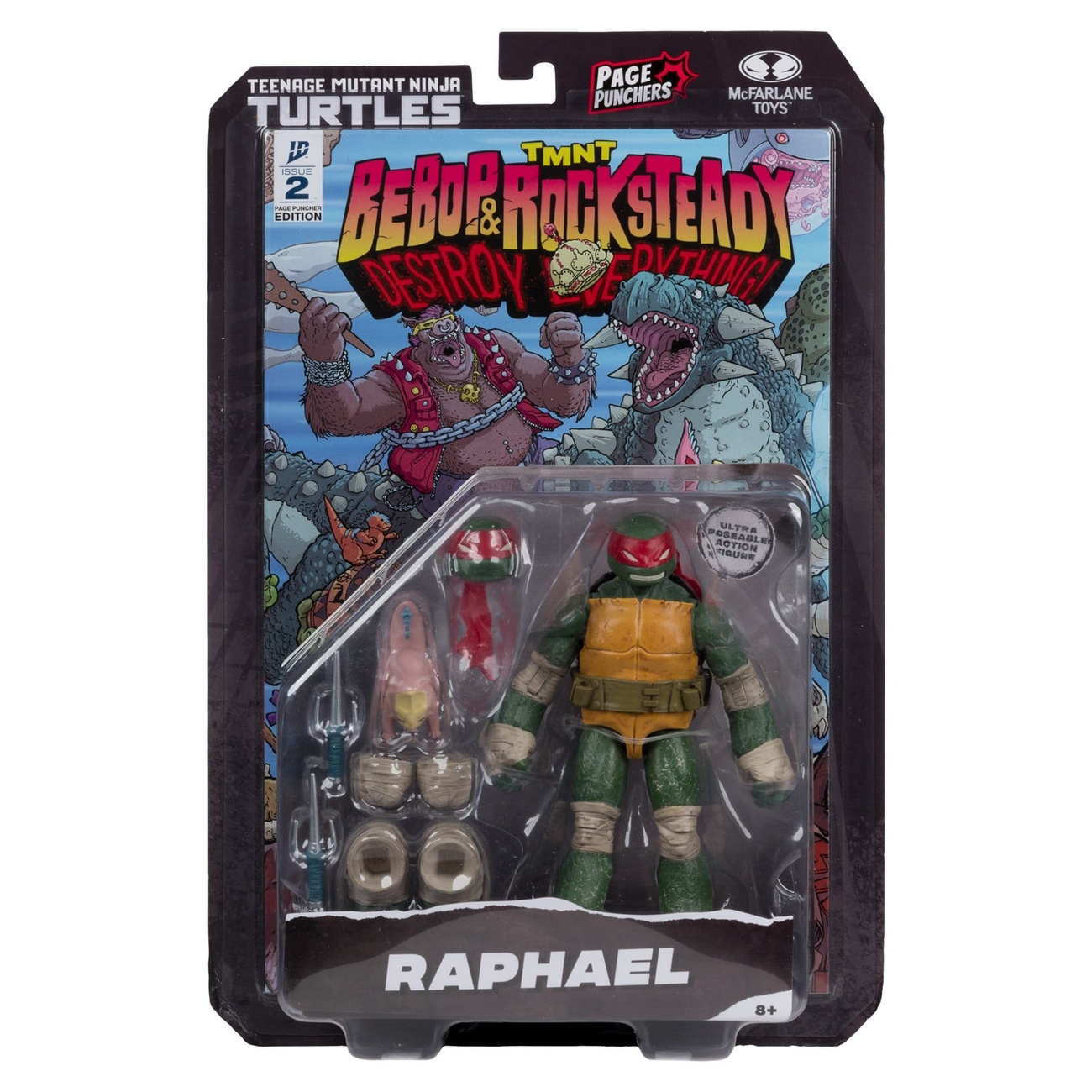 Teenage Mutant Ninja Turtles Page Punchers figurine d’action Raphael 13 cm