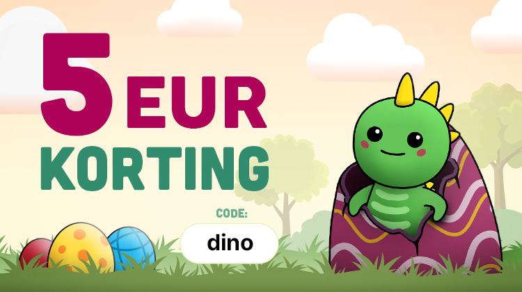 5€ korting - code: dino