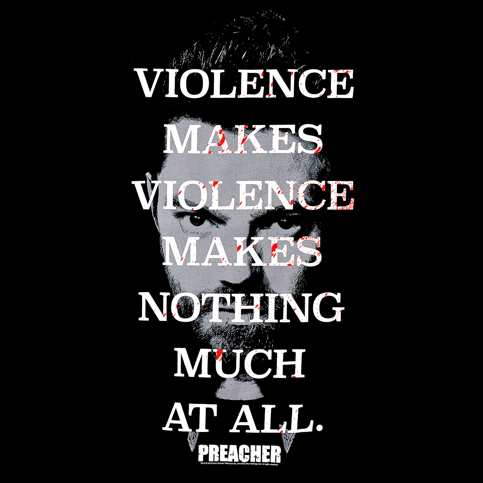 Preacher - Violence Makes Violence T-Shirt Black