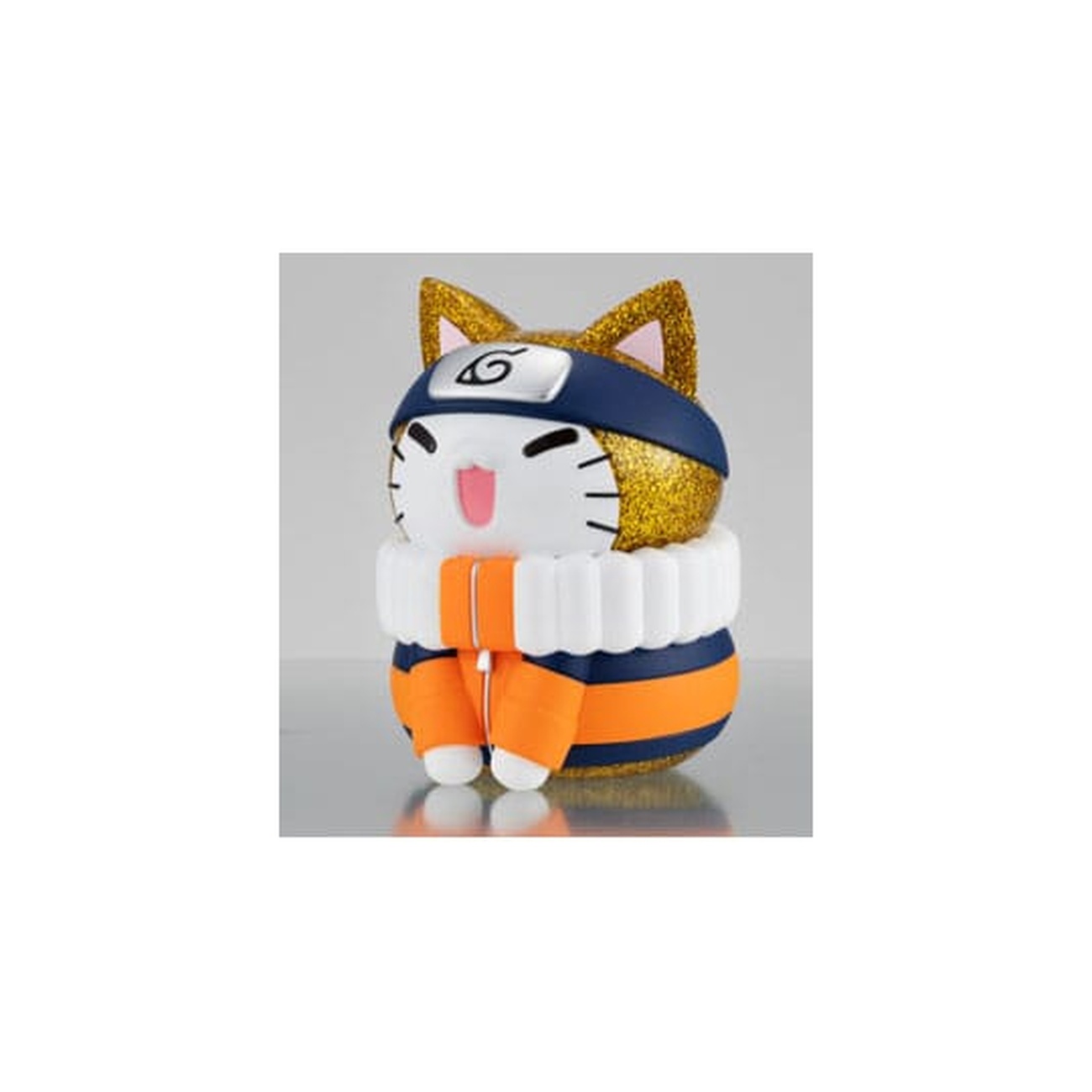 Naruto Shippuden Mega Cat Project Nyanto! Figura coleccionable Giant Nyaruto Series Naruto Uzumaki Gold Ver. 10 cm
