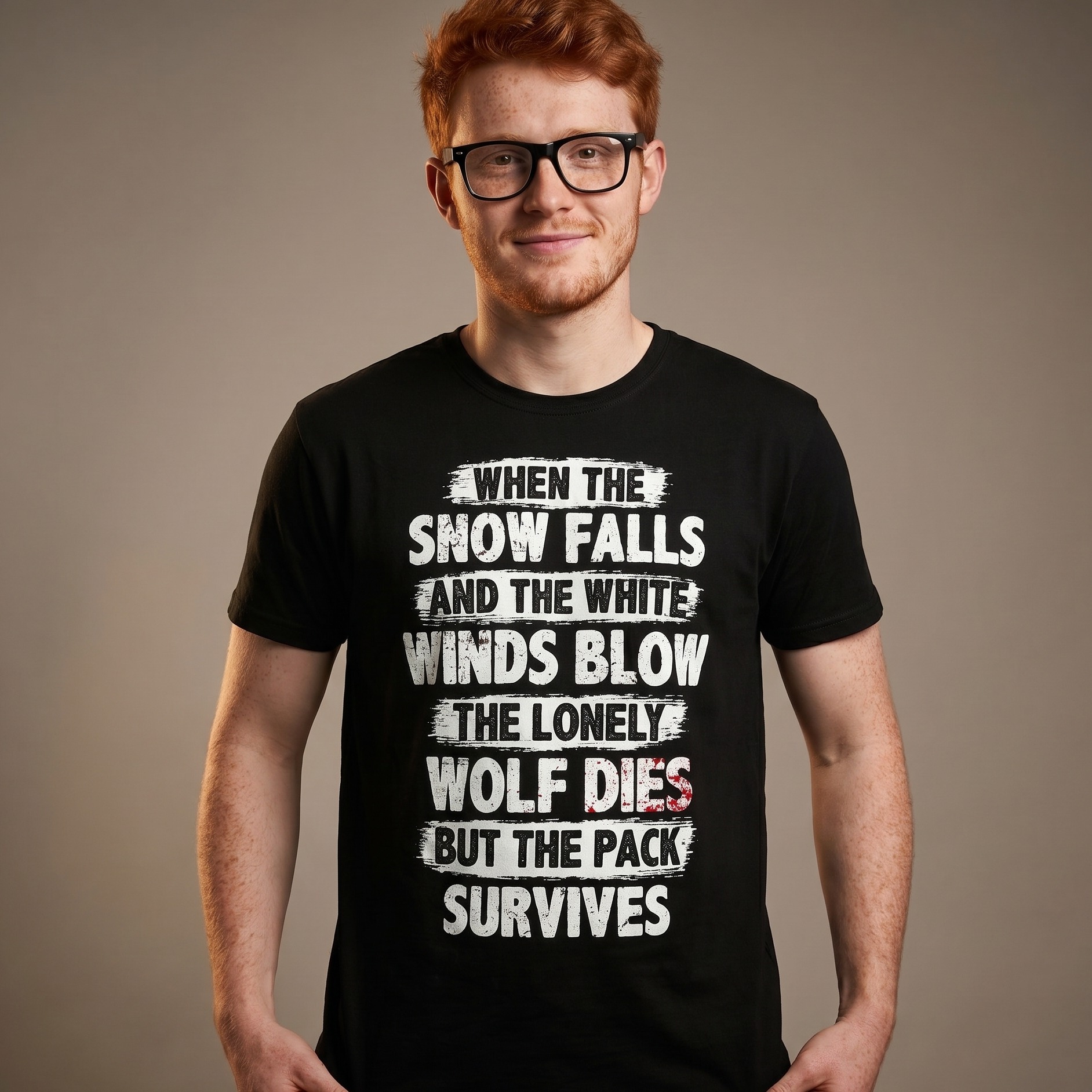 The Pack Survives T-Shirt black