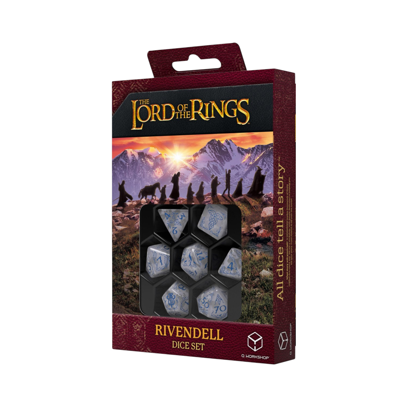 Der Herr der Ringe - Rivendell RPG Würfel Set 7tlg