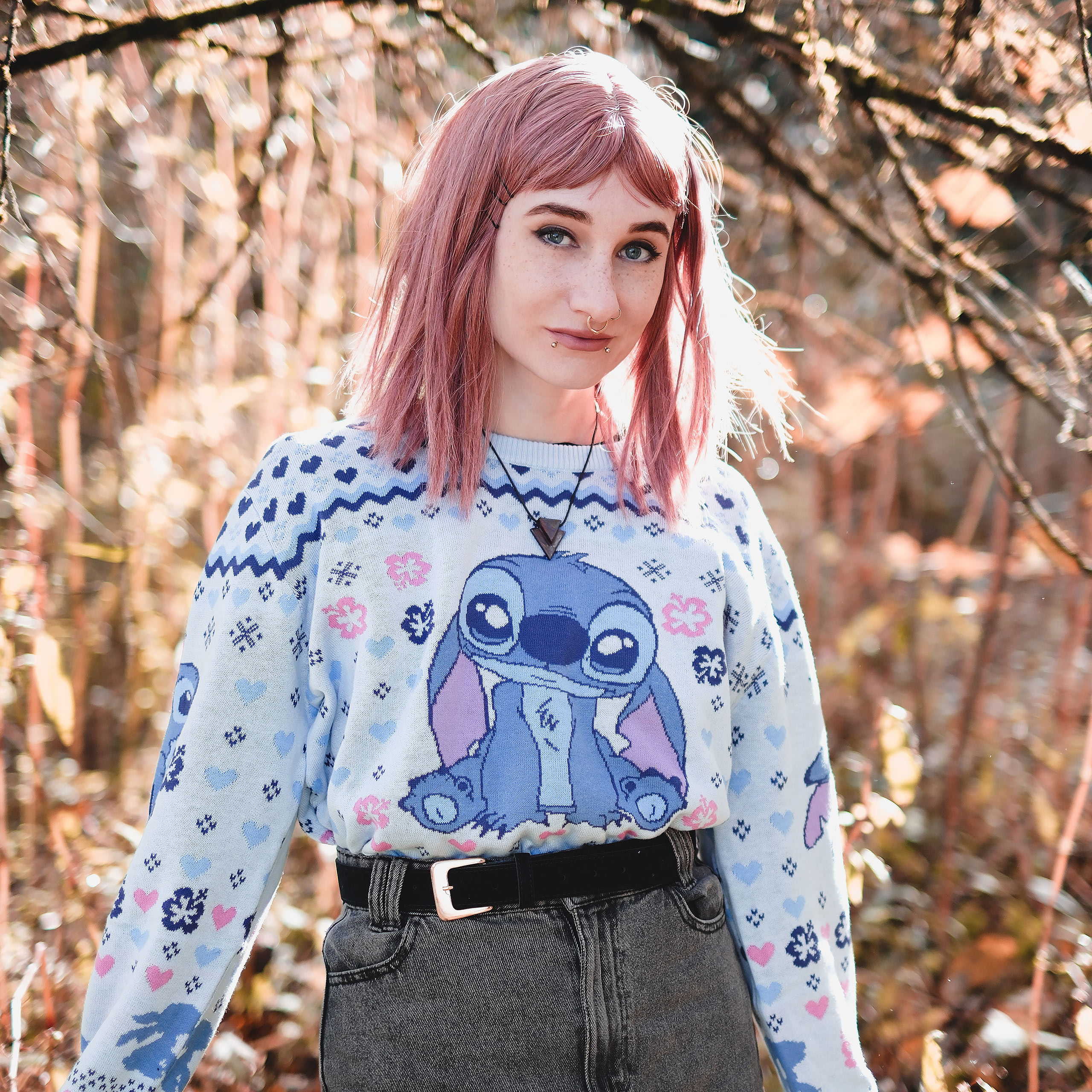 Stitch Ohana stickad tröja - Lilo & Stitch