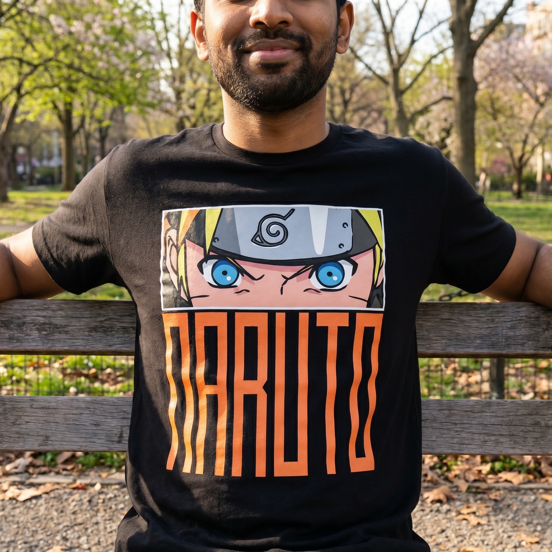 Naruto - Eyes T-Shirt black | Elbenwald