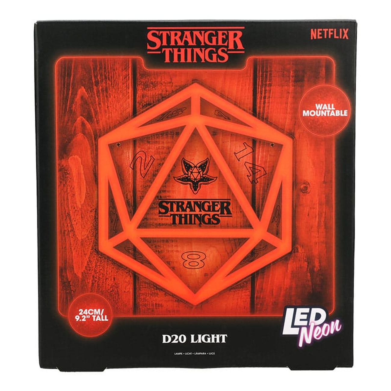 Stranger Things 5 LED Neon Wall Light