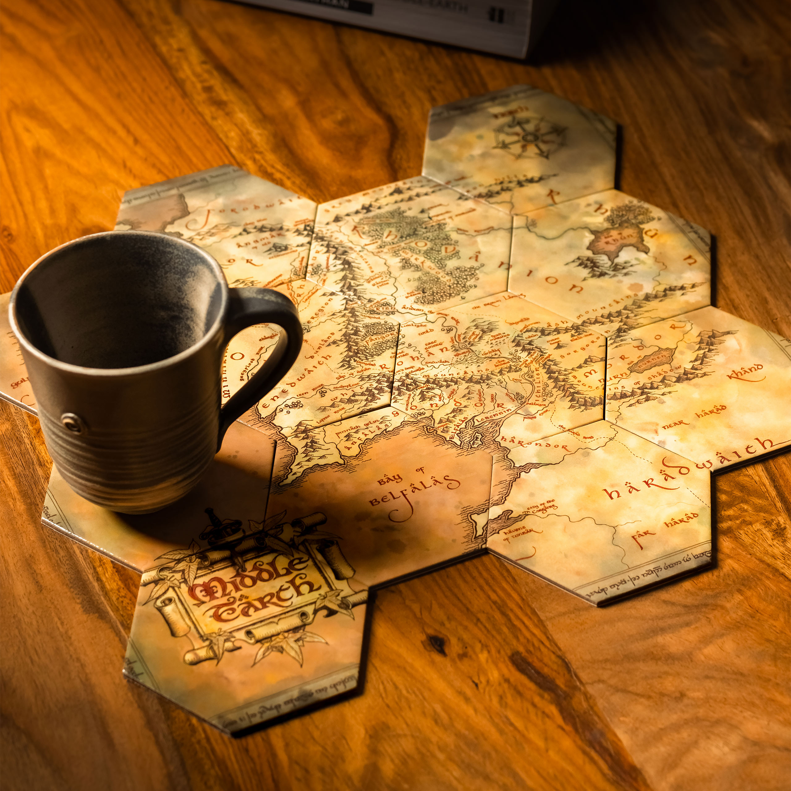 The Lord of the Rings - Middle-earth Map Coasters Set of 12
