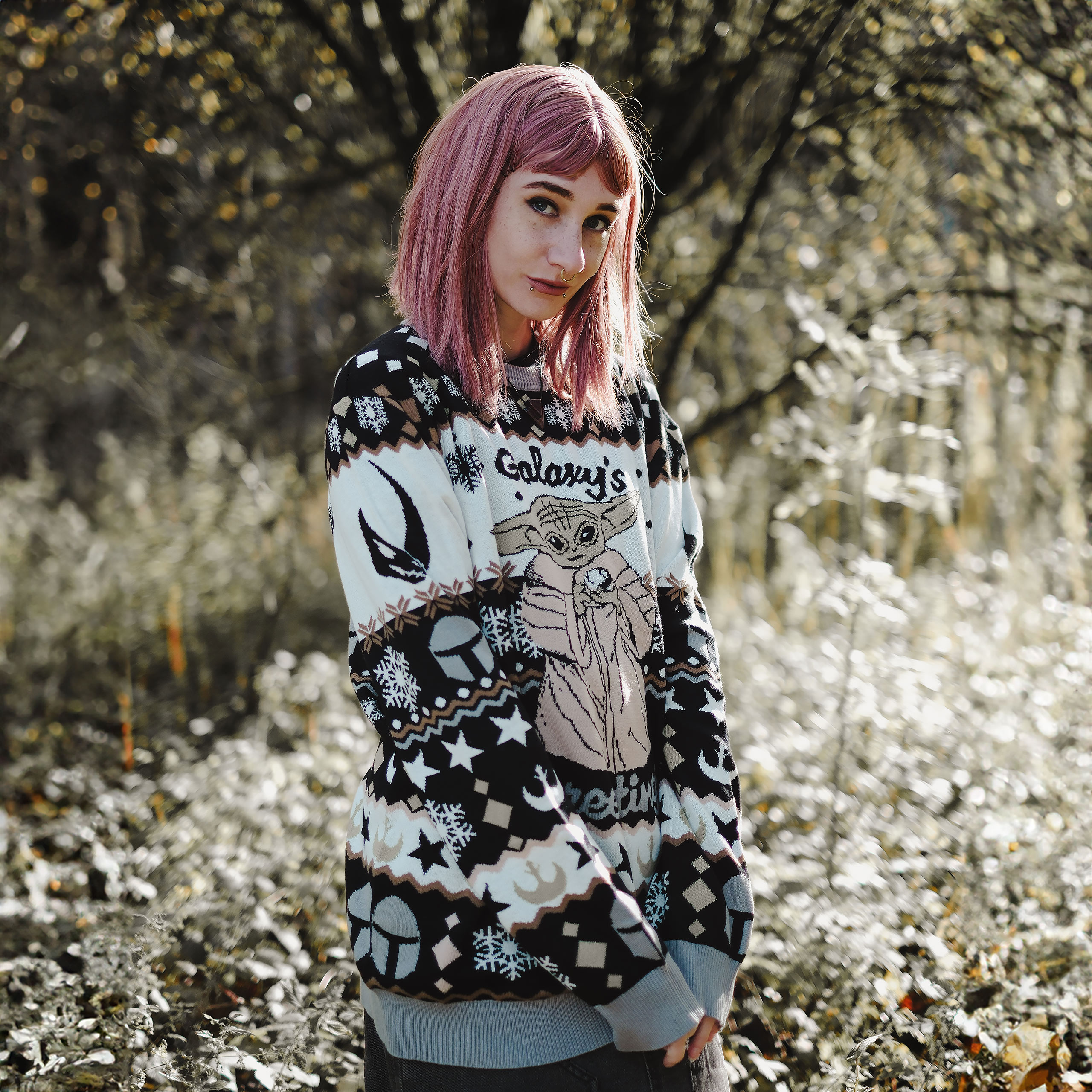 Grogu Galaxy's Greetings jersey de punto - Star Wars The Mandalorian