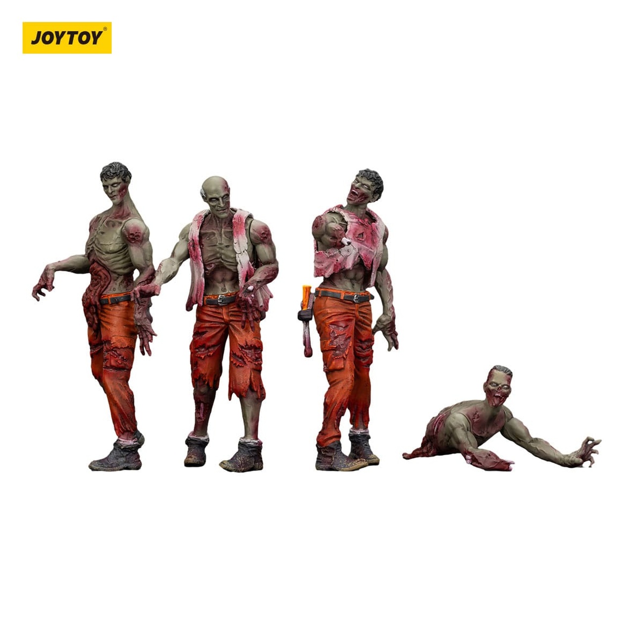 Zombie Dark Source Action Figures 4-Pack Mechanic Team 8 cm