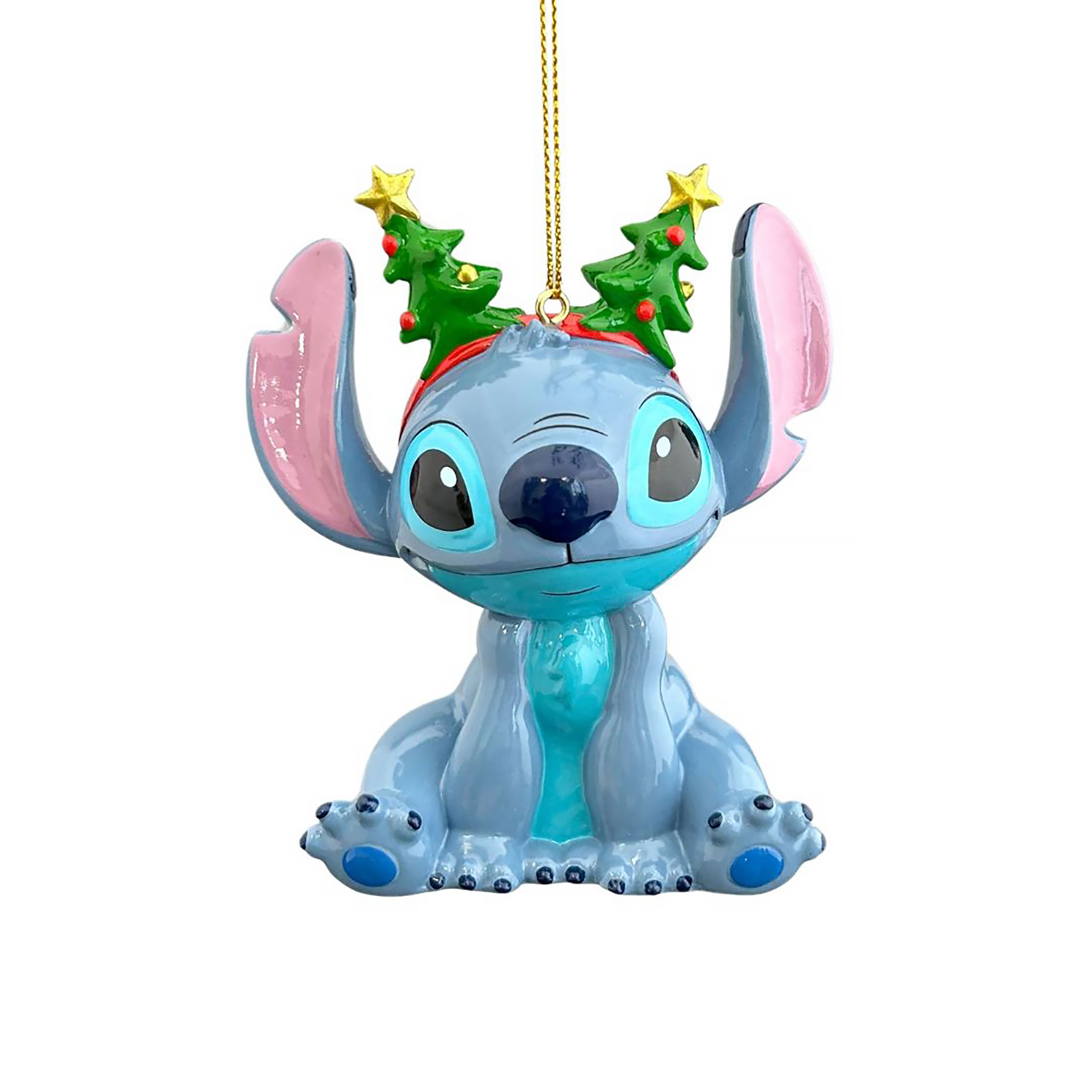 Stitch con diadema - Adorno para árbol de Navidad - Lilo & Stitch