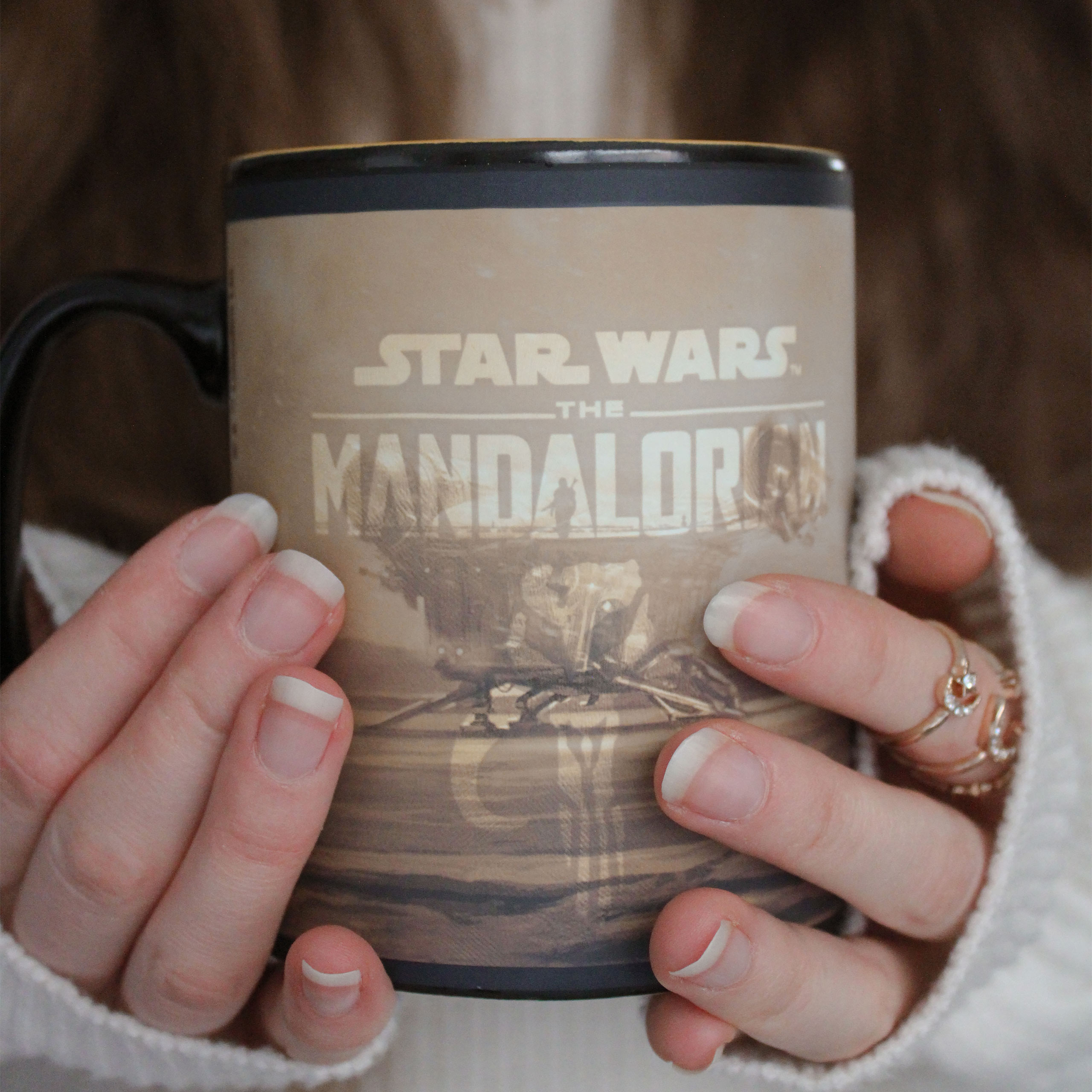 Mando with Grogu thermo effect cup - Star Wars The Mandalorian