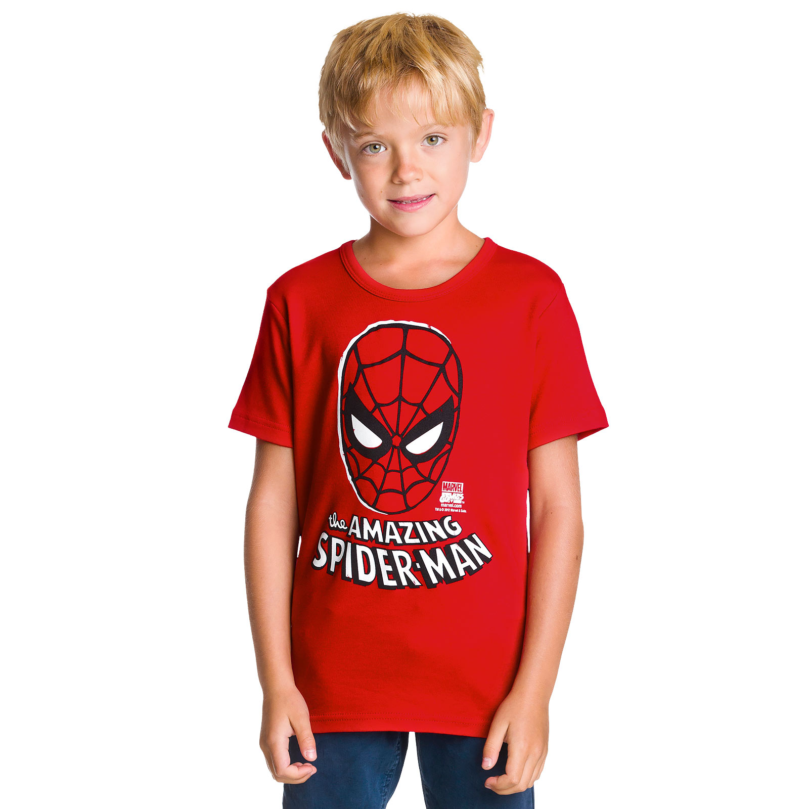 Spider-Man - Mask Kinder T-Shirt rot