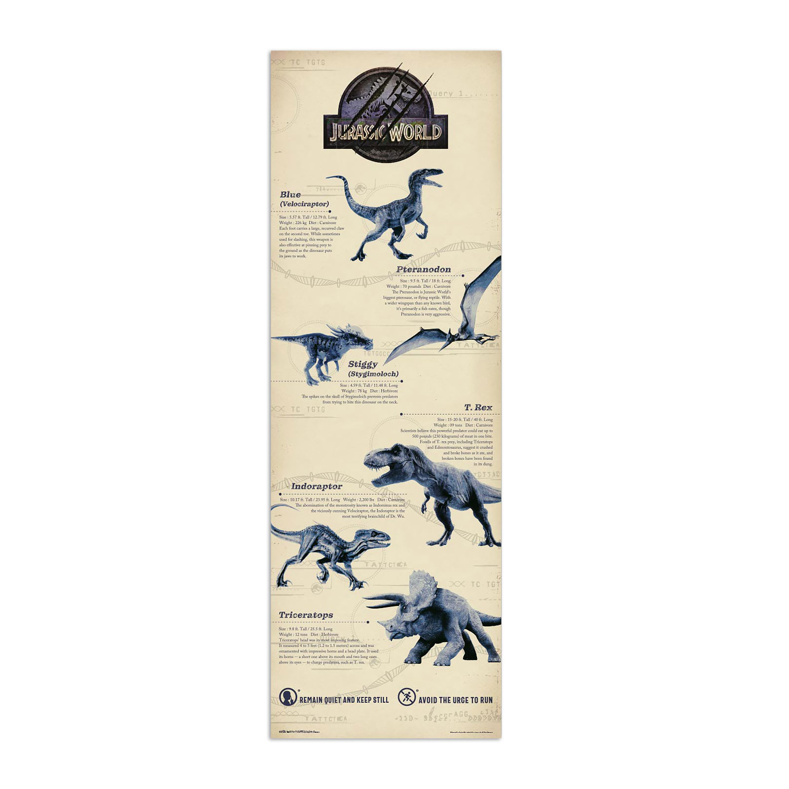 Jurassic World - Poster per porta