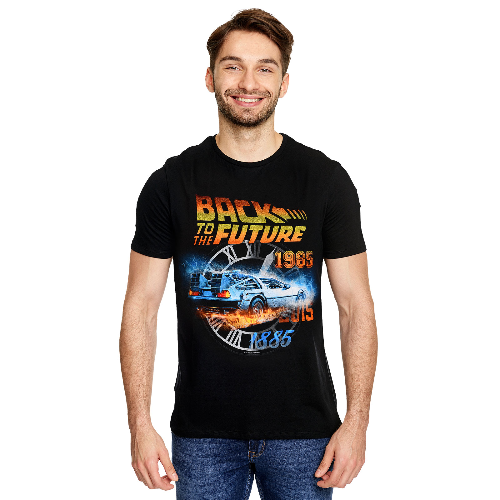 Retour vers le Futur - T-Shirt Time Travel noir