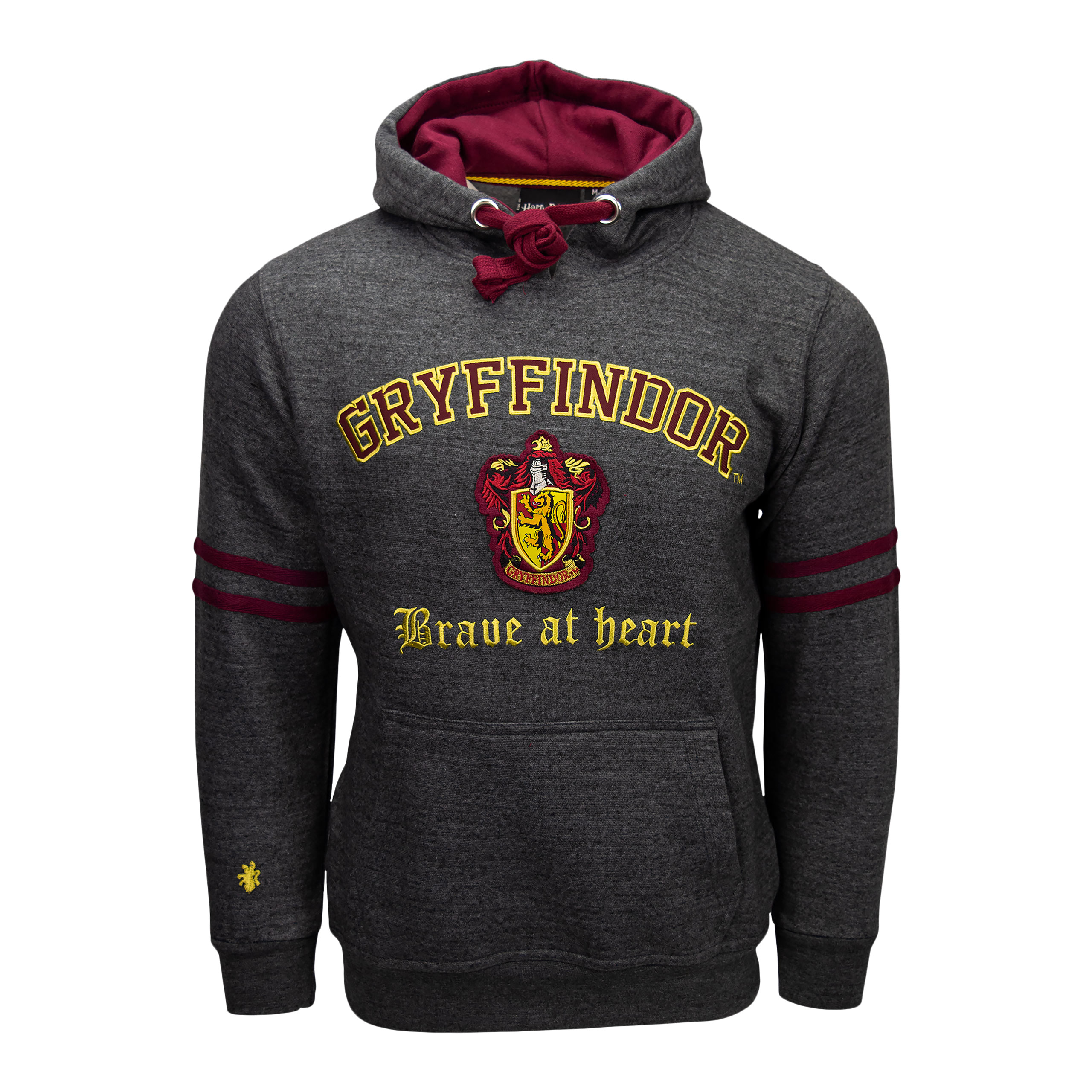 Harry Potter - Gryffindor Wappen Premium Hoodie grau