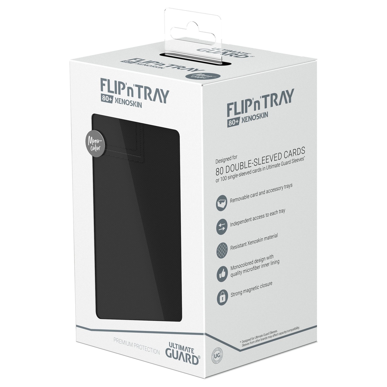 Ultimate Guard Flip'n'Tray 80+ Xenoskin - Svart