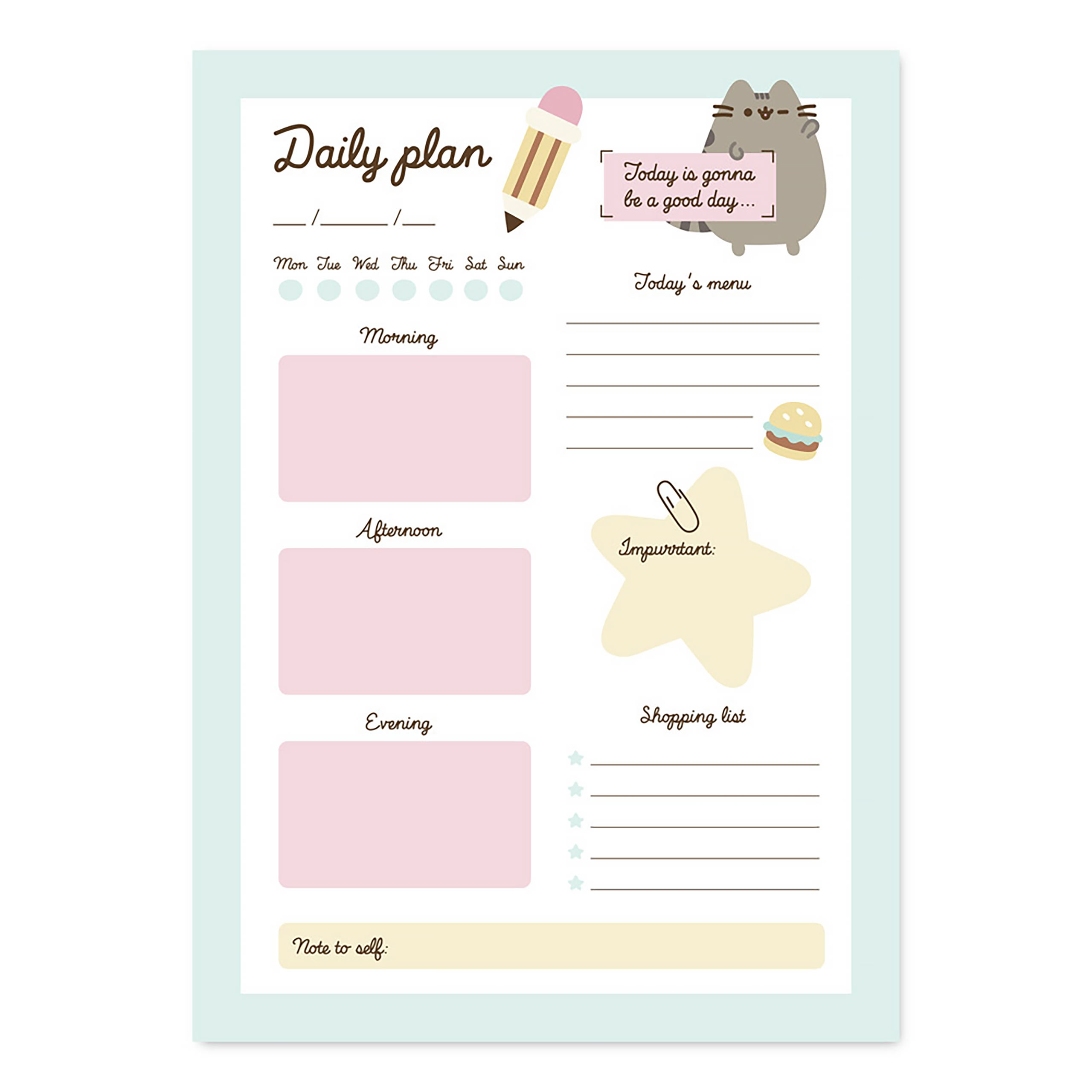 Pusheen - Goede Dag Dagplanner