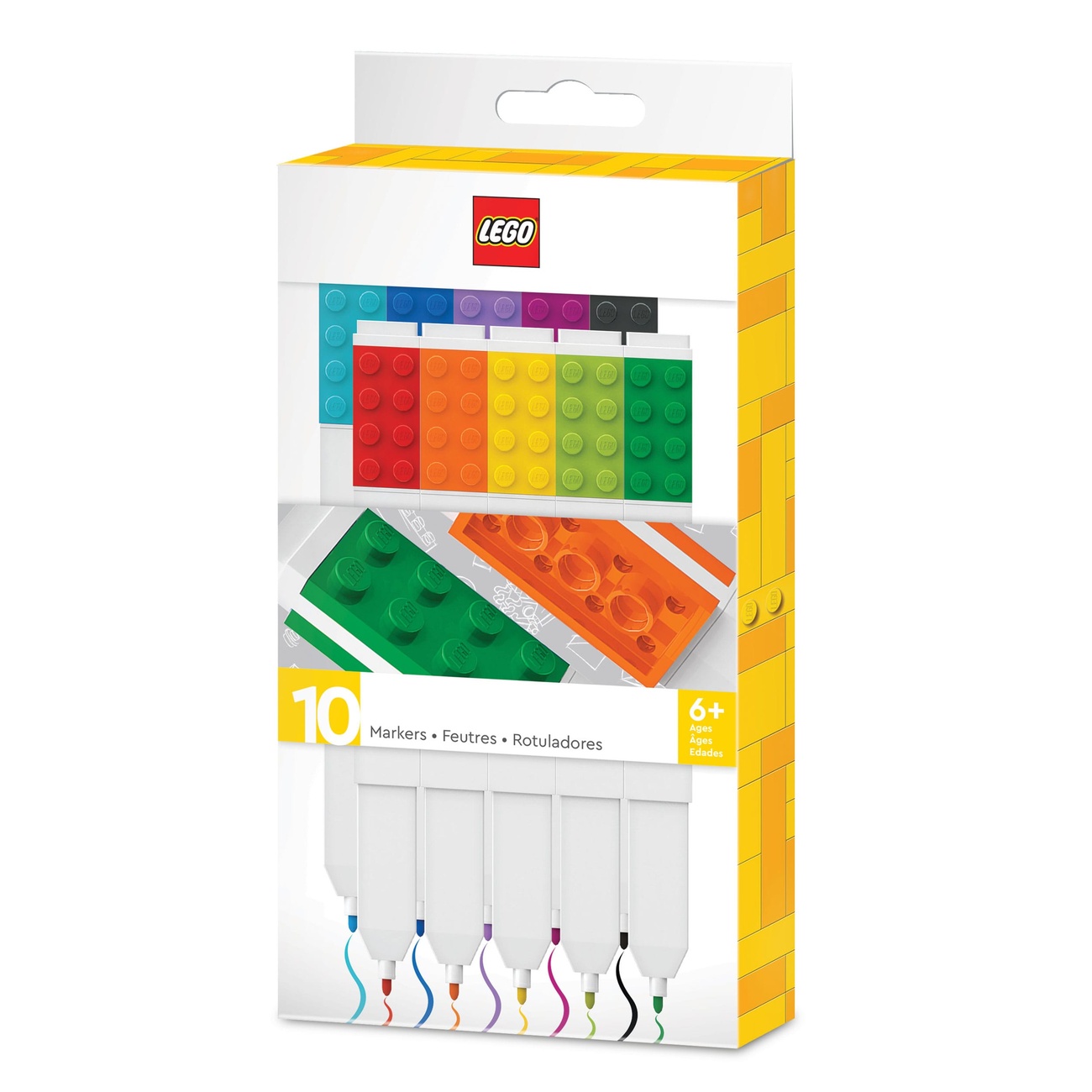 LEGO Felt-Tip Pen Set – 10 Pieces