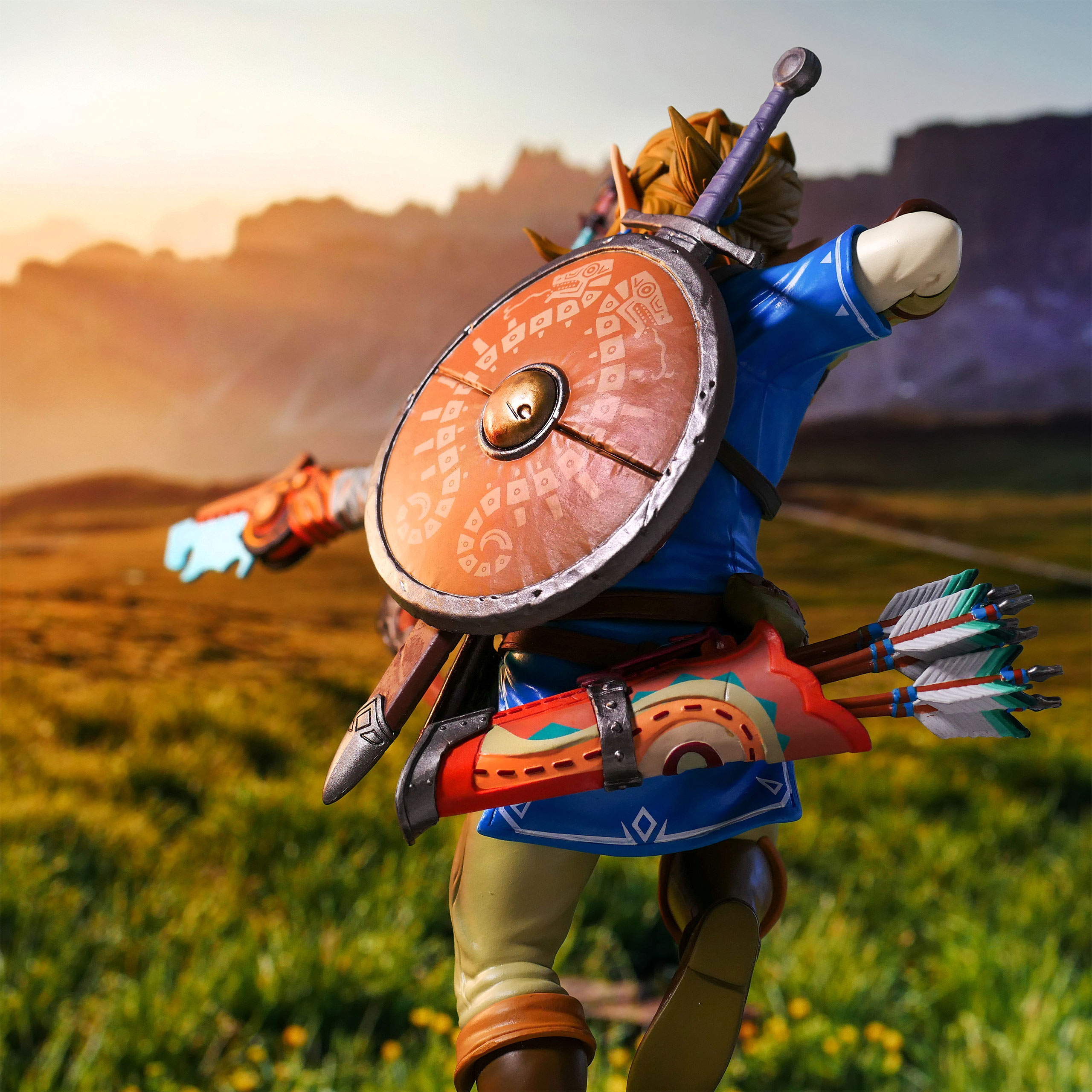 Zelda - Link Breath of the Wild Figur mit Diorama