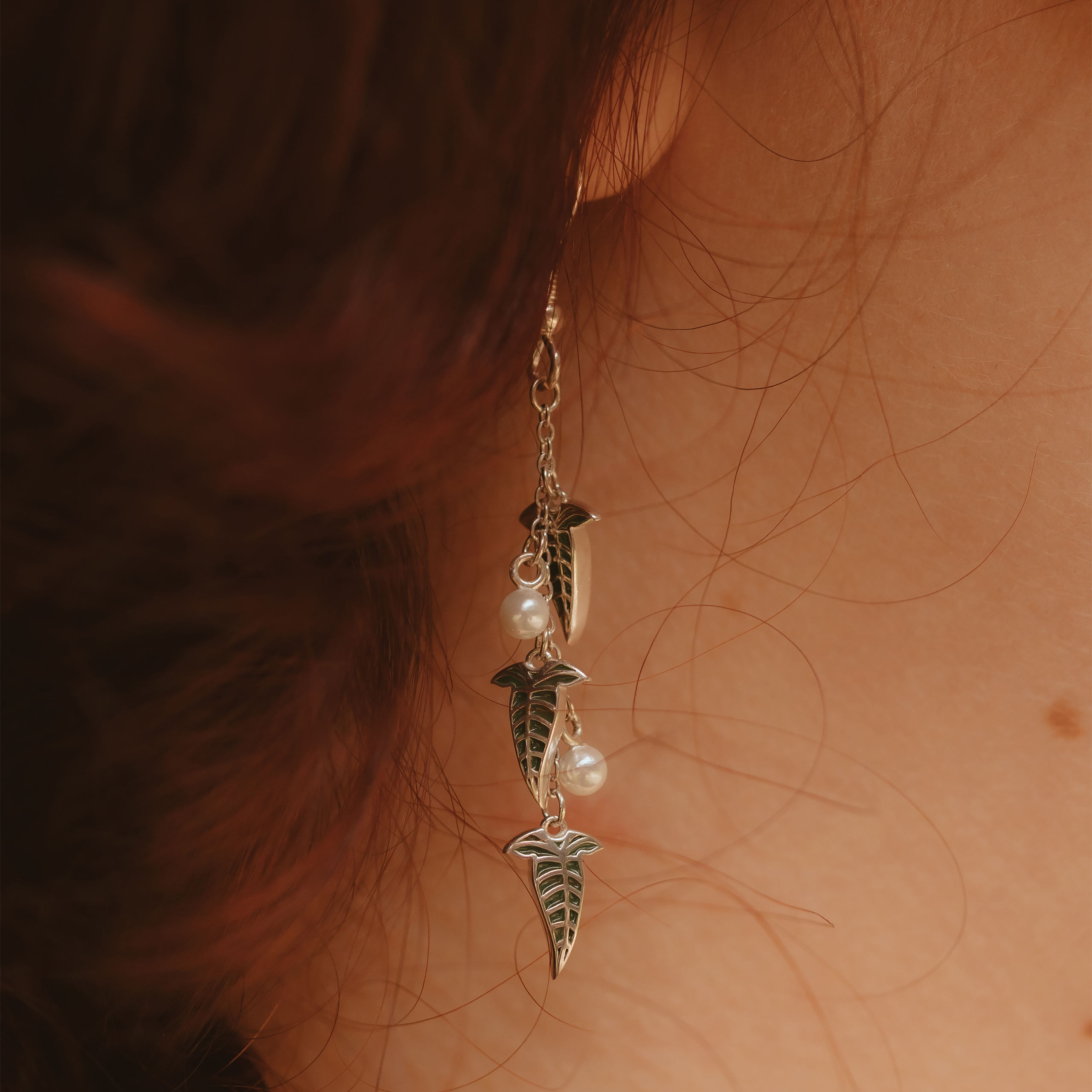 Elven Leaf Earrings 925 Sterling Silver - The Lord of the Rings