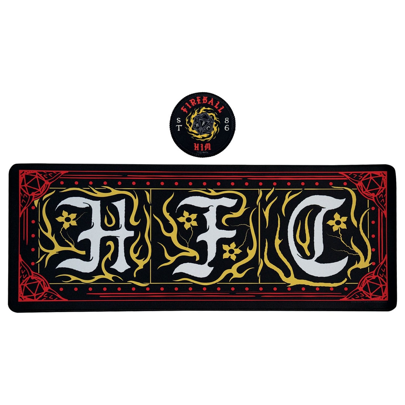 Stranger Things Desk Pad & Coasters Hellfire Club