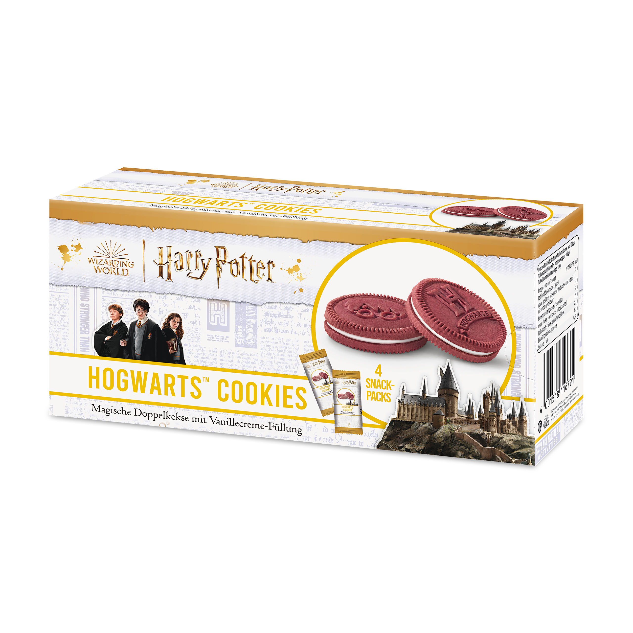 Harry Potter - Hogwarts Kekse mit Vanillecreme-Füllung