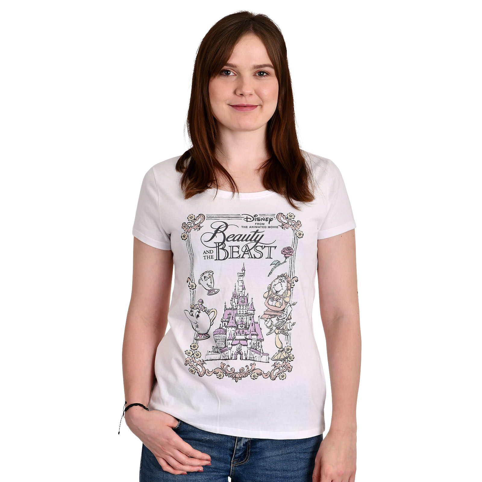 Beauty and the Beast - Movie Portrait Women's T-Shirt White