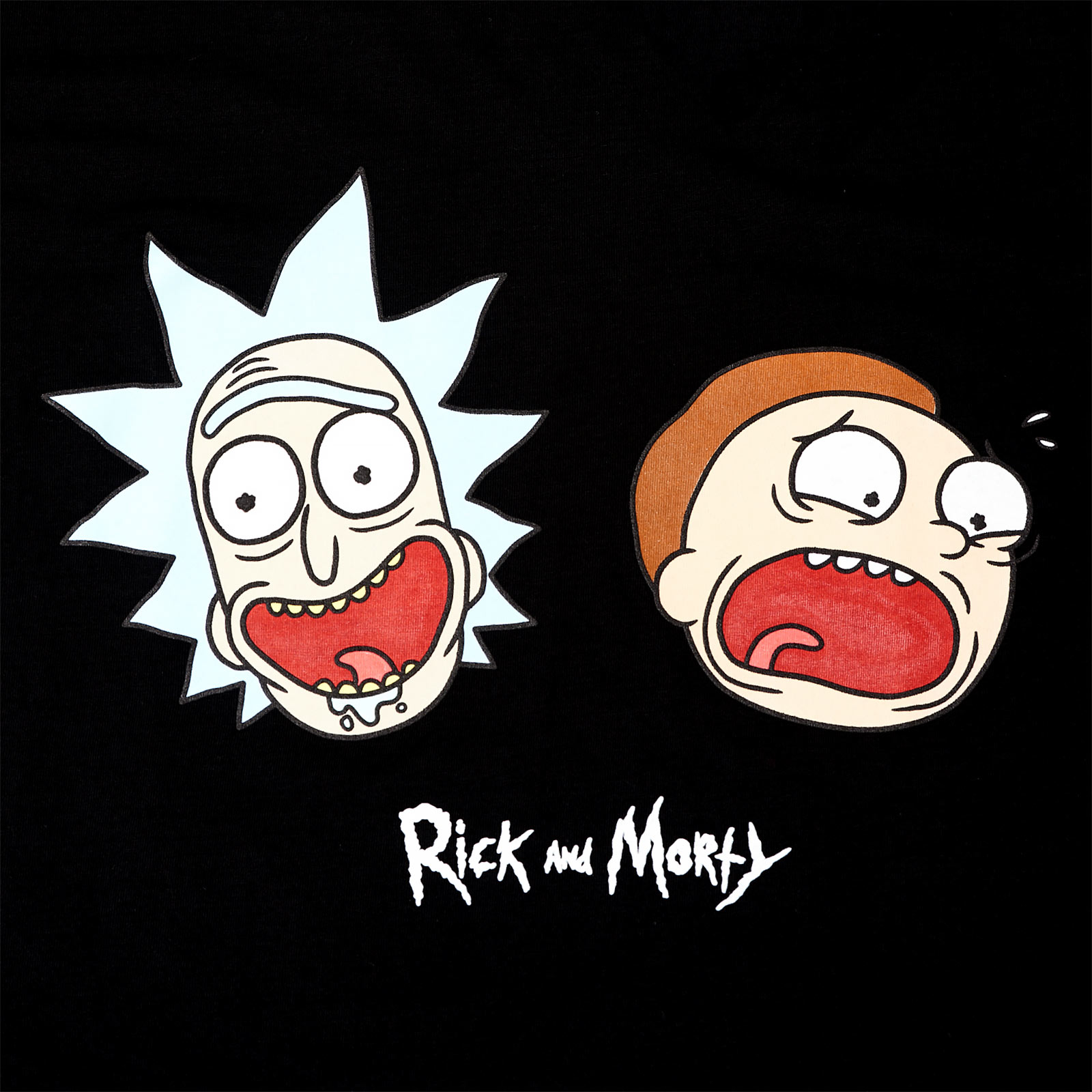 Rick en Morty - Crazy Faces Glow in the Dark T-Shirt