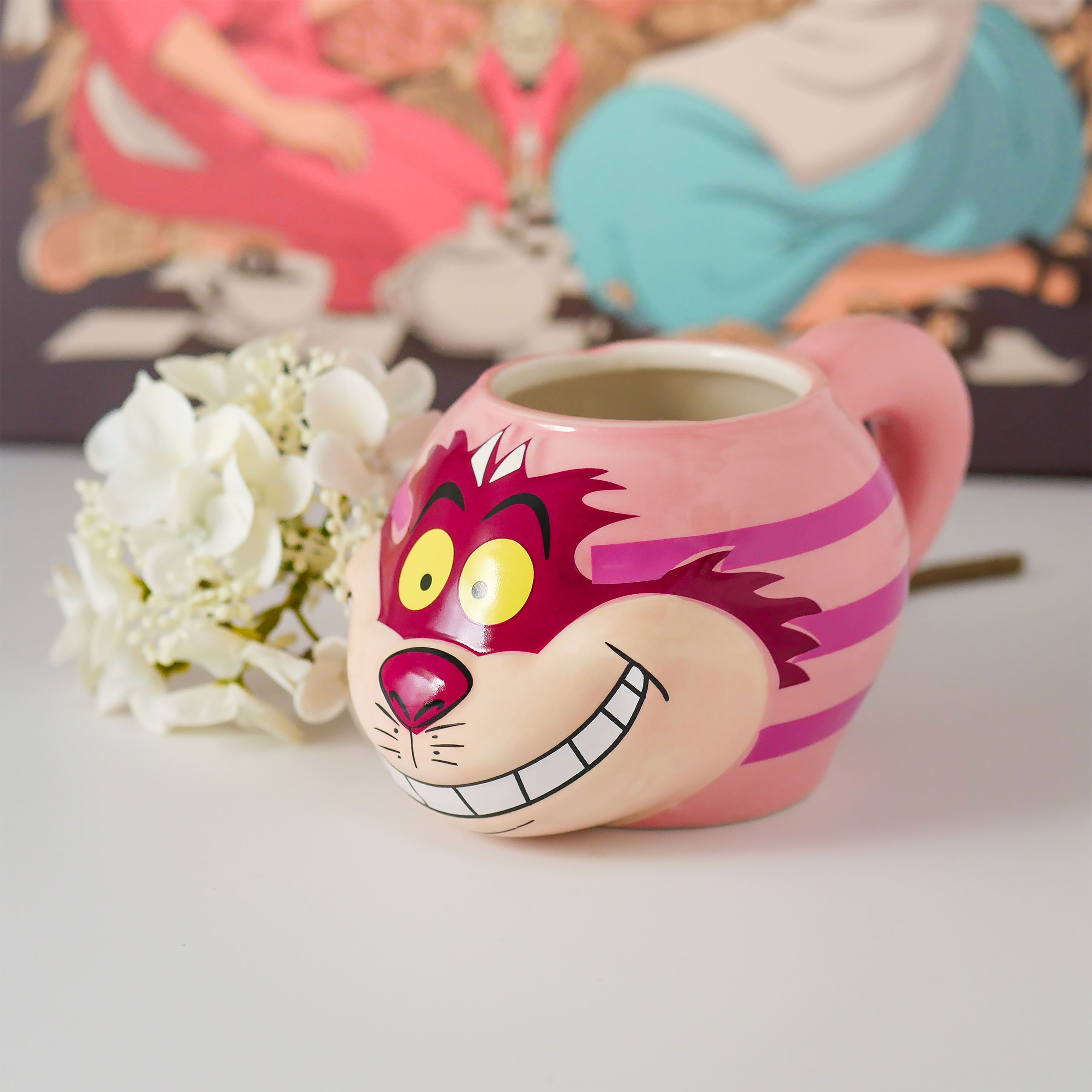 Alice im Wunderland - Grinsekatze 3D Tasse