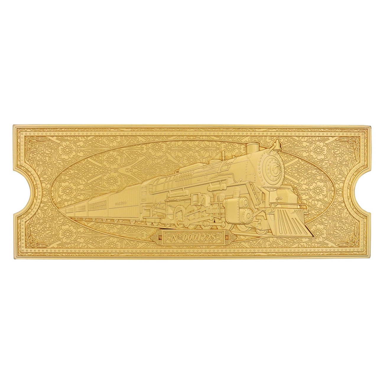 The Polar Express Replica Train Ticket 24k Gold Plated Limited Edition