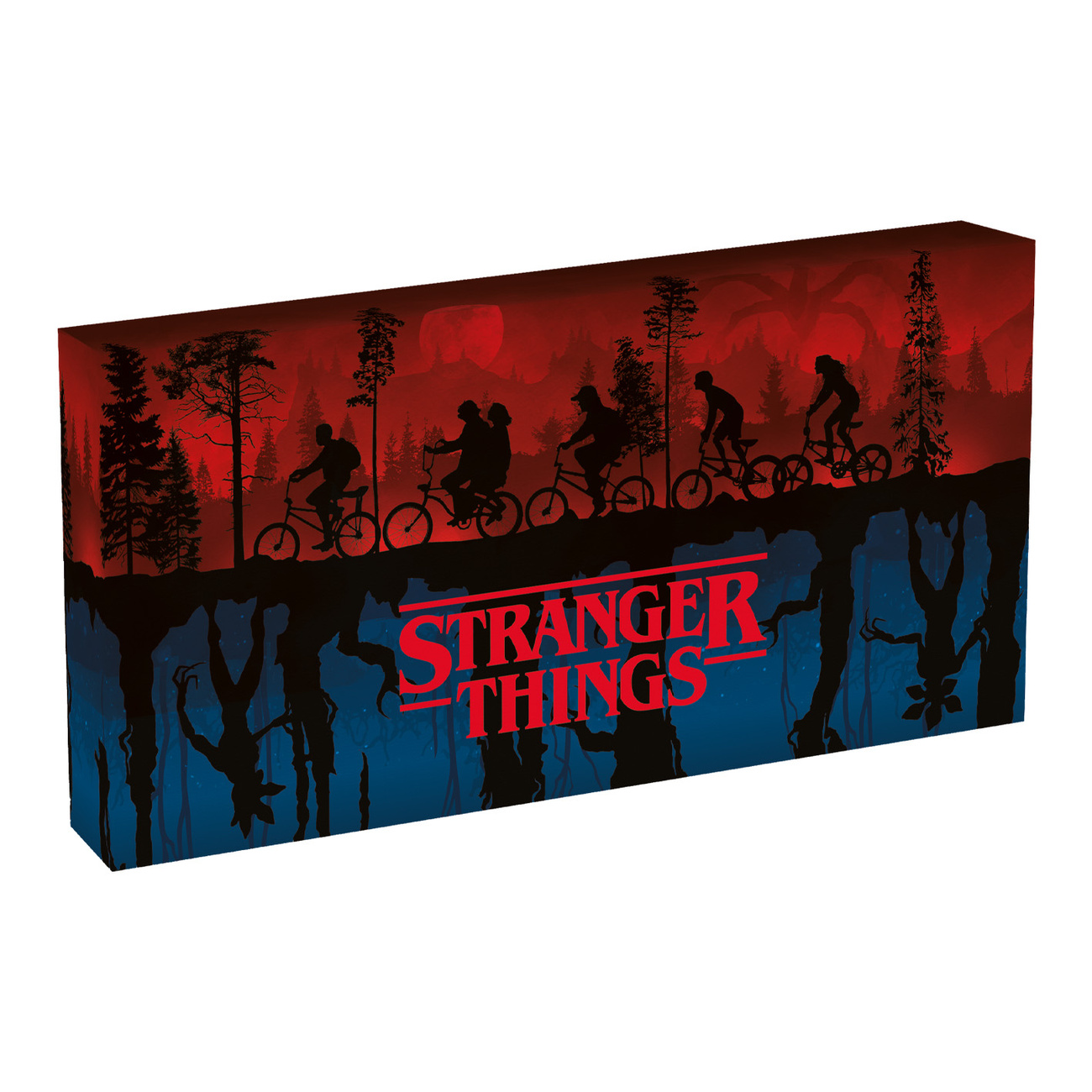Stranger Things - Two Worlds Cuadro de pared con luz