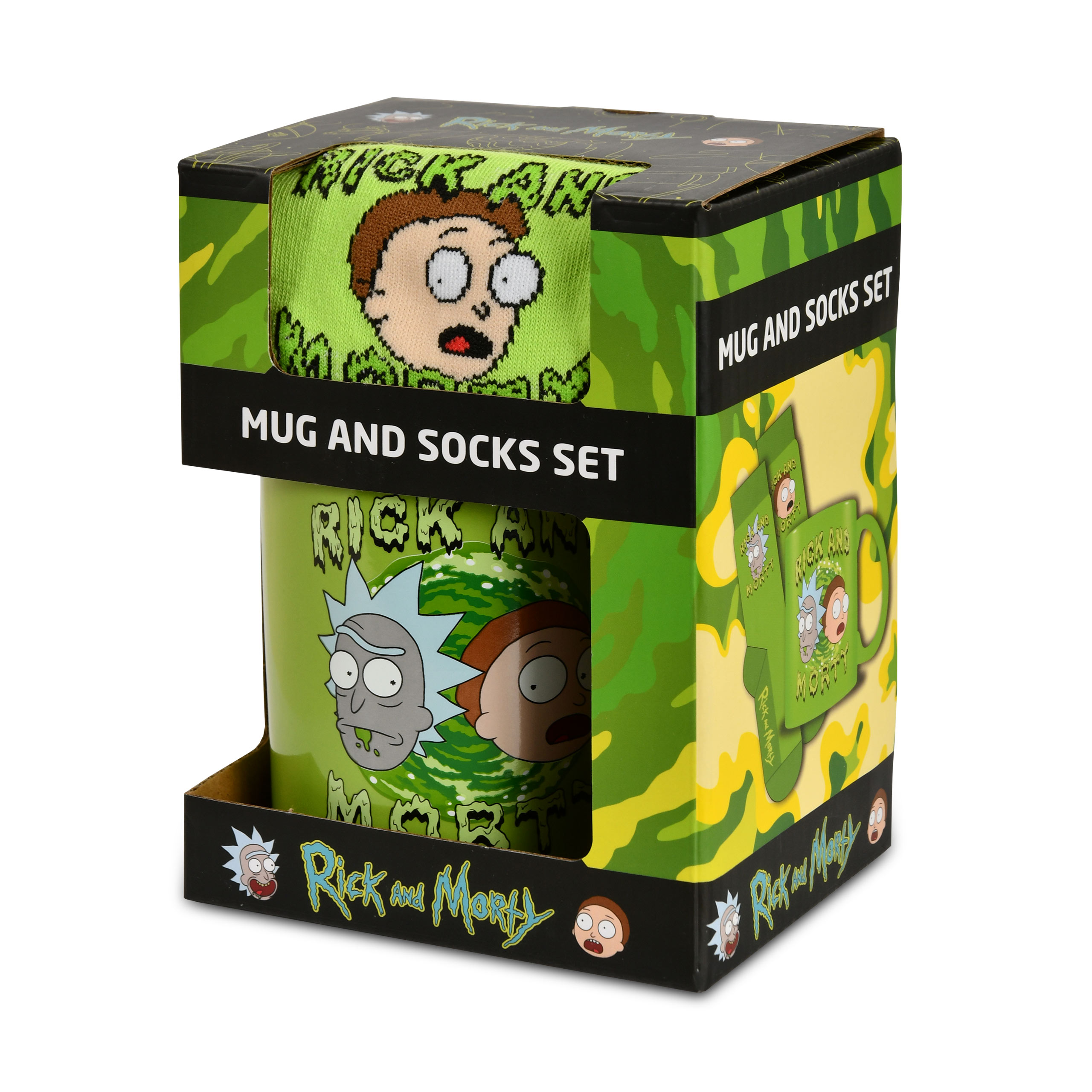 Rick and Morty - Portal Socks and Mug