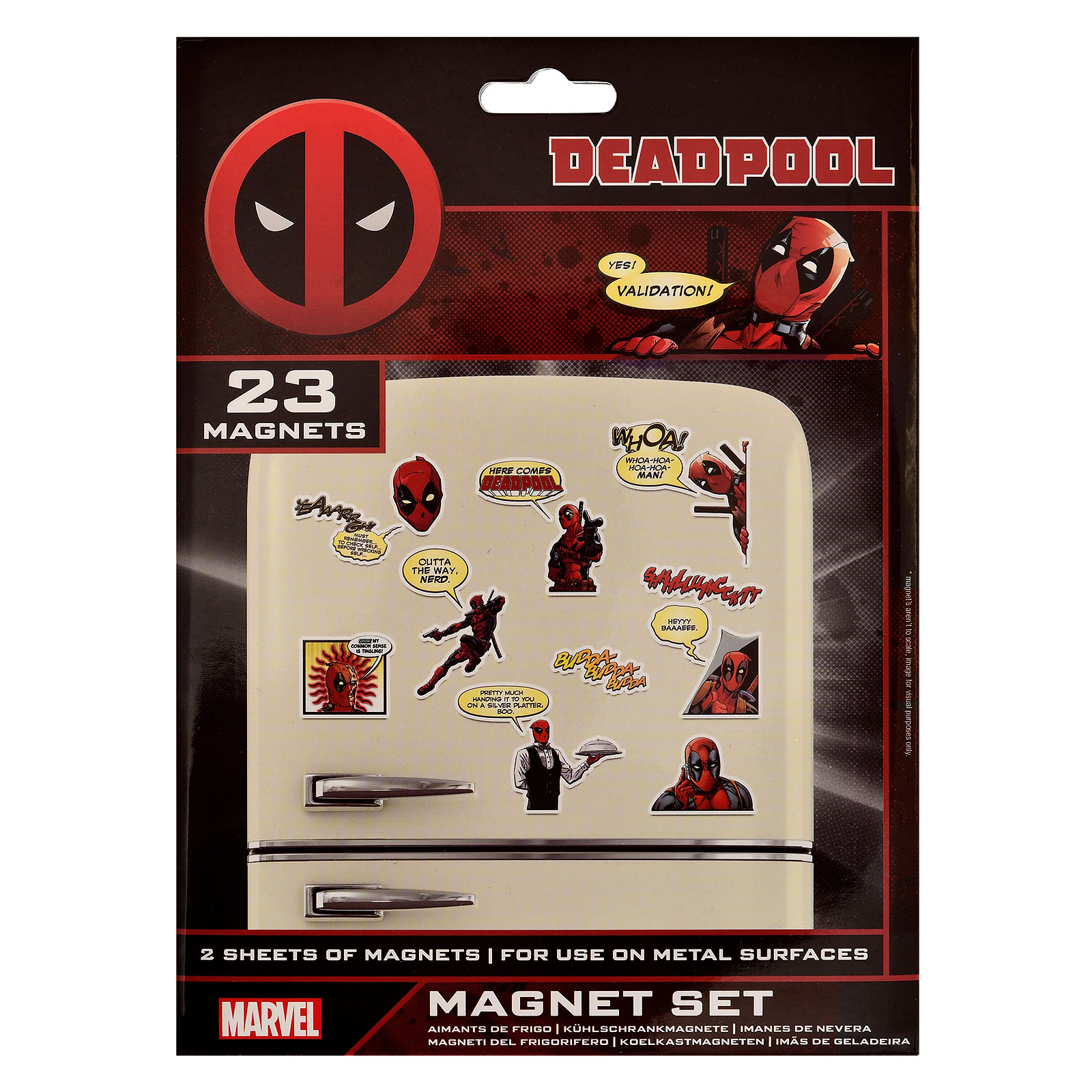 Deadpool - Set de Magnets de Bande Dessinée