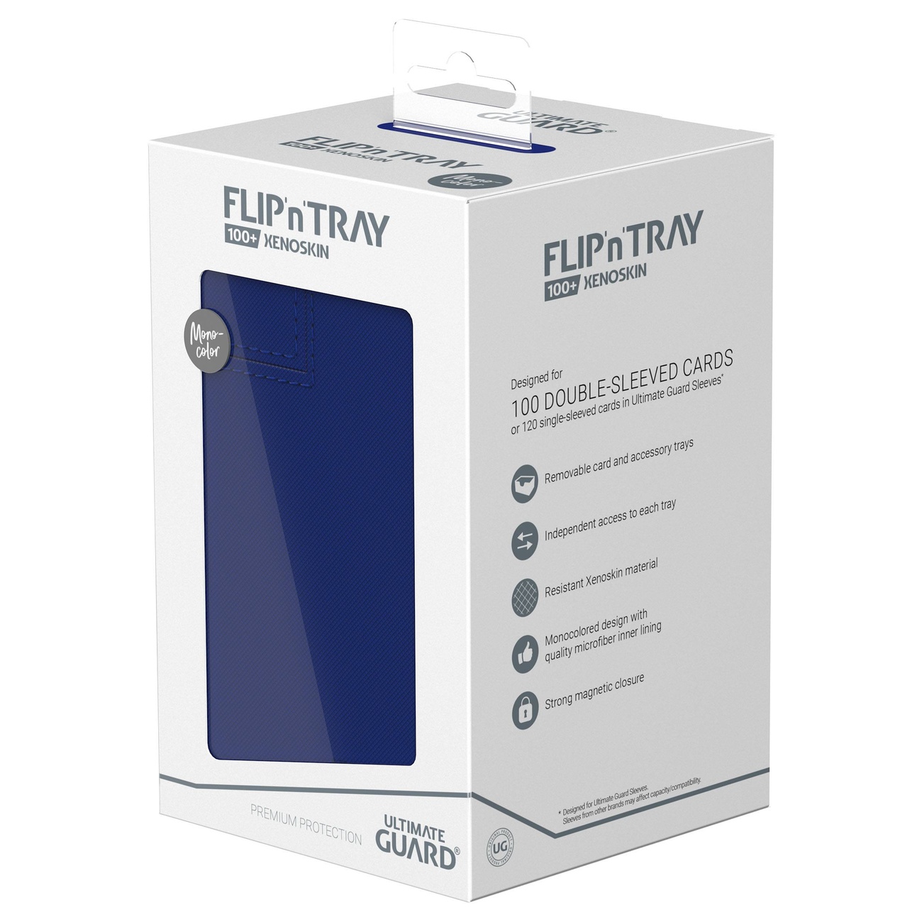 Ultimate Guard Flip'n'Tray 100+ Xenoskin - Blå