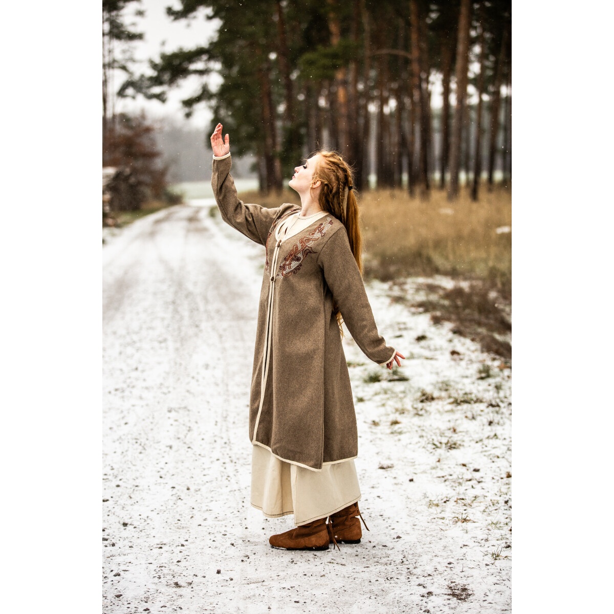 Mantello medievale Birka Skadi beige