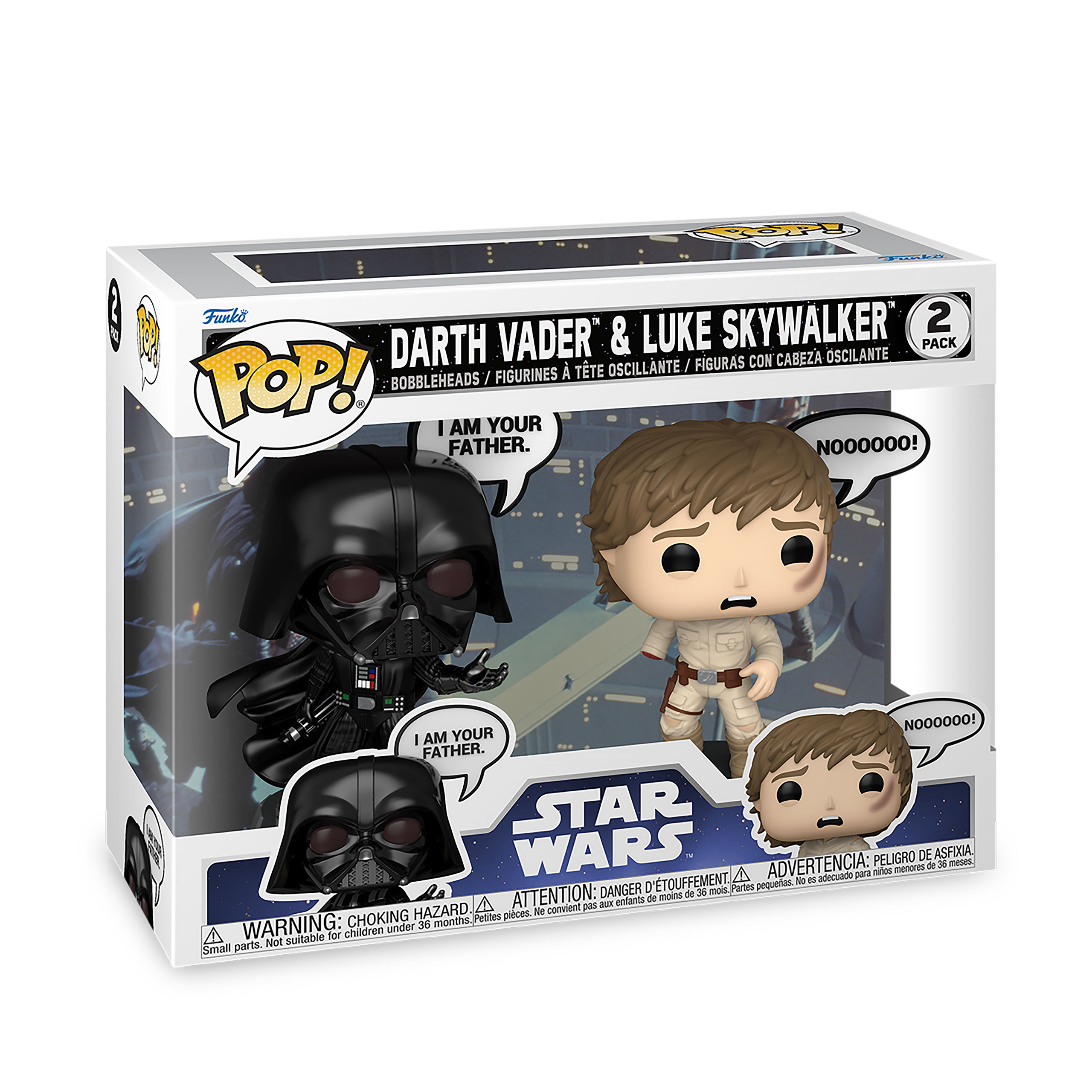 Star Wars - Vader en Luke Funko Pop Wobbelhoofd Figuren 2-delige set
