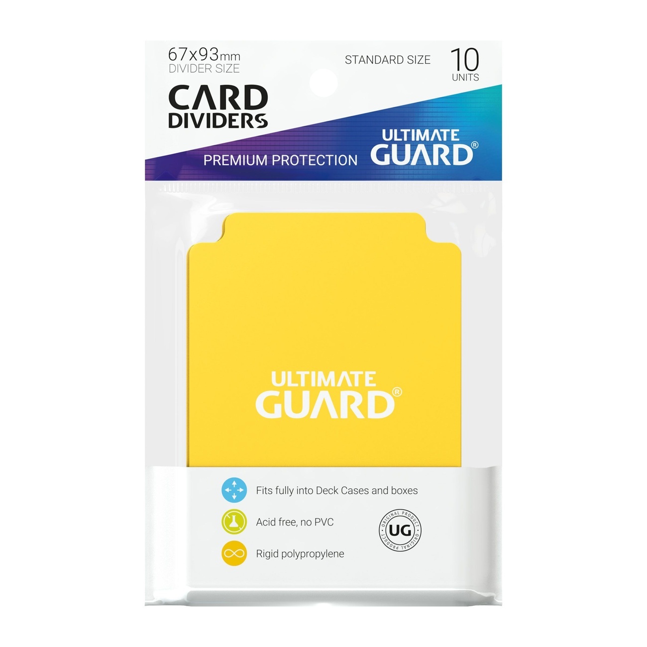 Ultimate Guard Kaartscheiders standaard formaat (10) - Geel