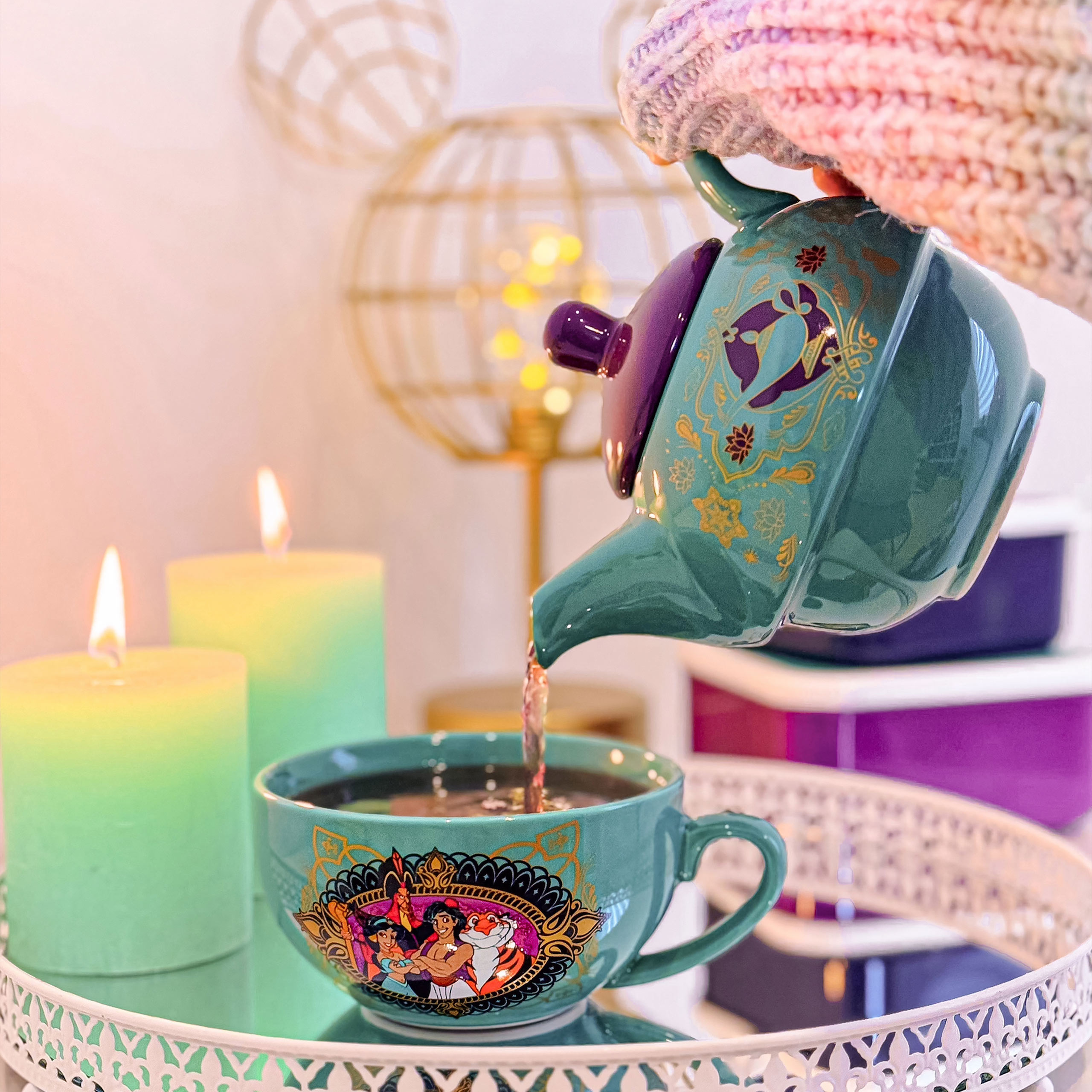 Aladdin - Always Wishing for Adventure Tea Pot with Cup