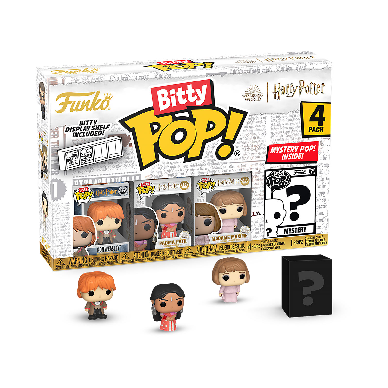 Harry Potter - Set de 4 figuras Funko Bitty Pop Serie 3 Baile de Navidad