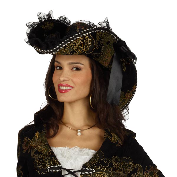 Spanische Piratin mit Hut - Damenkostüm