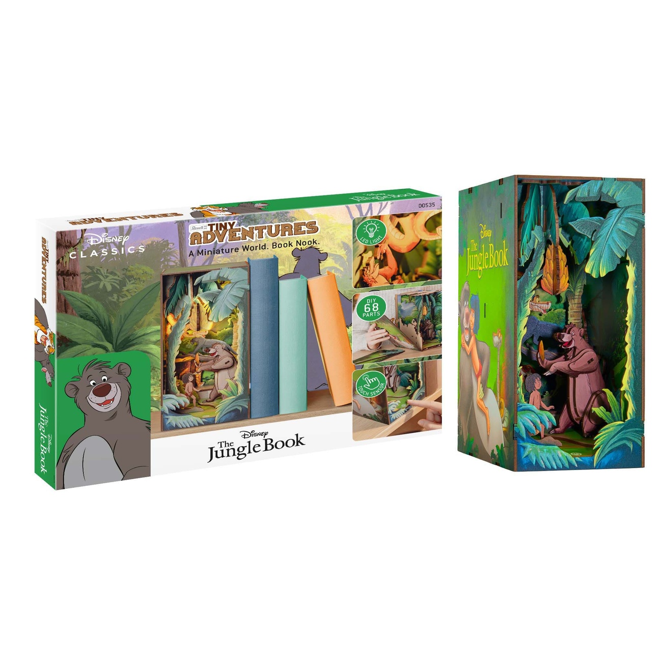 Disney Tiny Adventures Book Nook Mini diorama El libro de la selva 23 cm